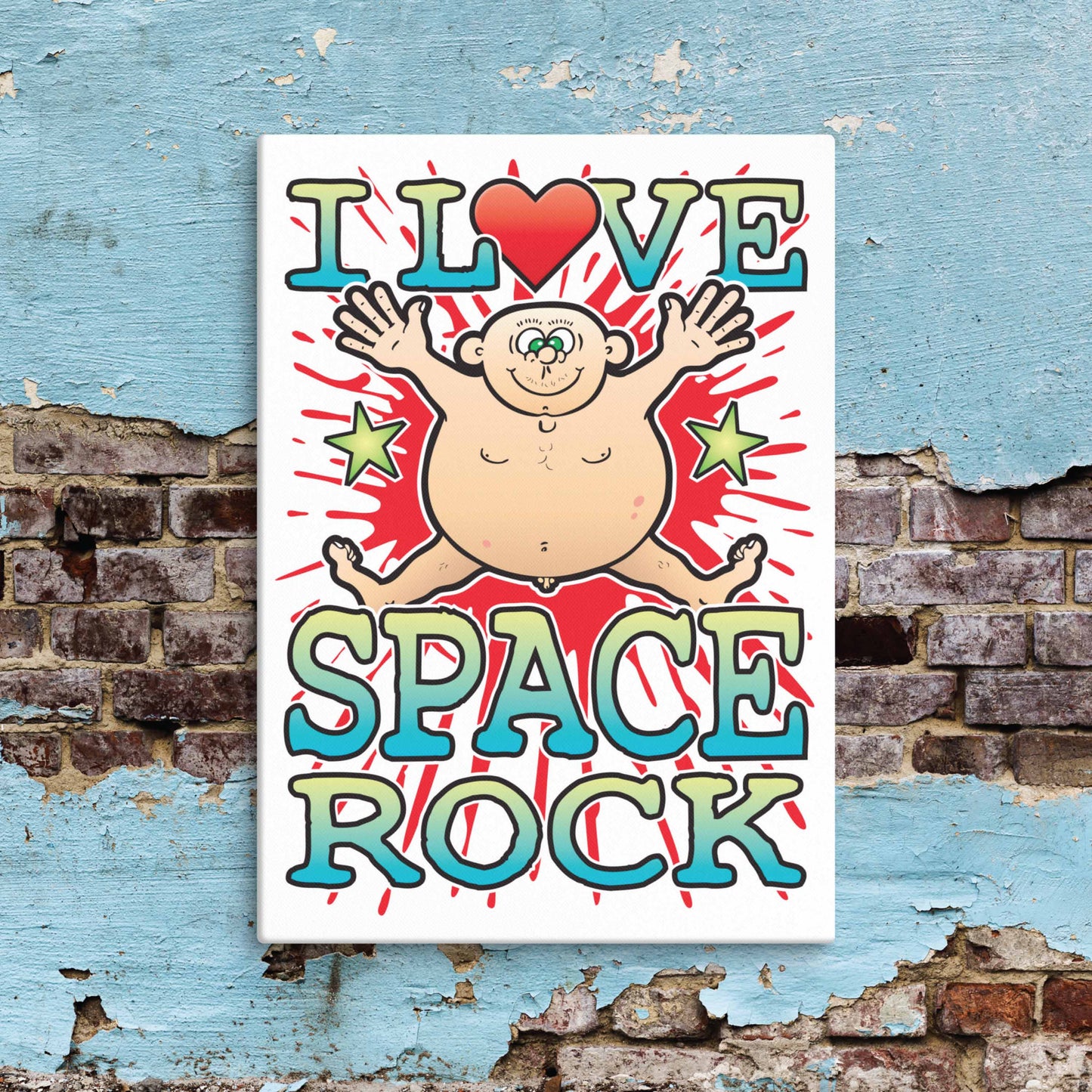 Space Rock Canvas Print 30x40cm