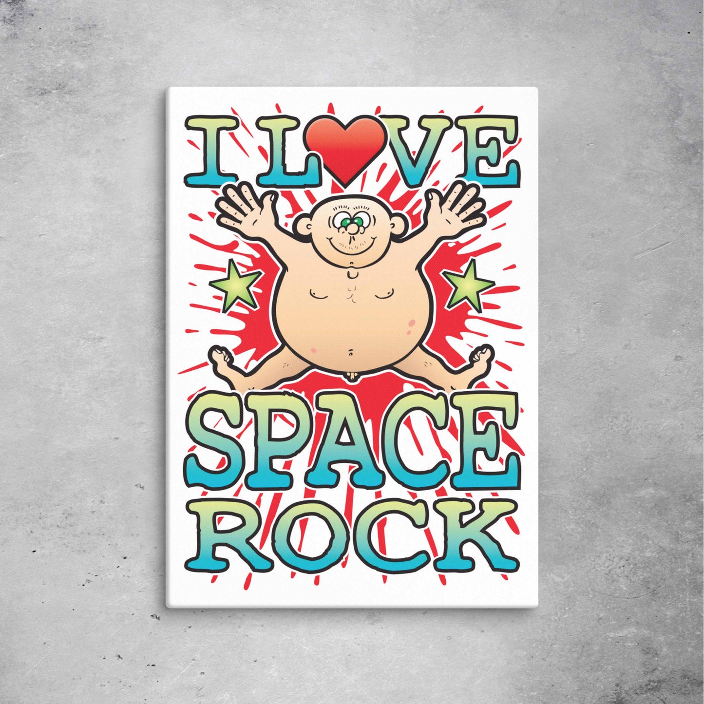 Space Rock 51x71cm Canvas Print