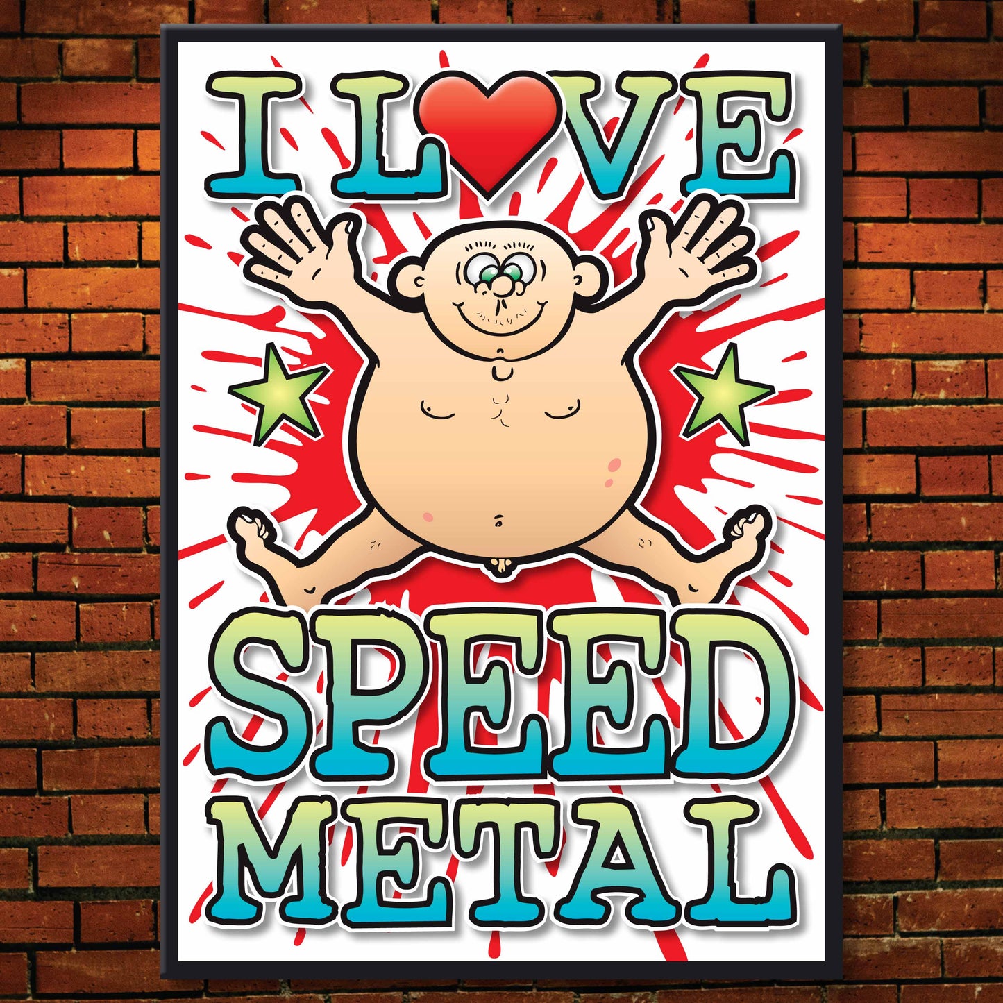 Speed Metal Art Print / Love Music Poster / Wall Décor / Rock Guru