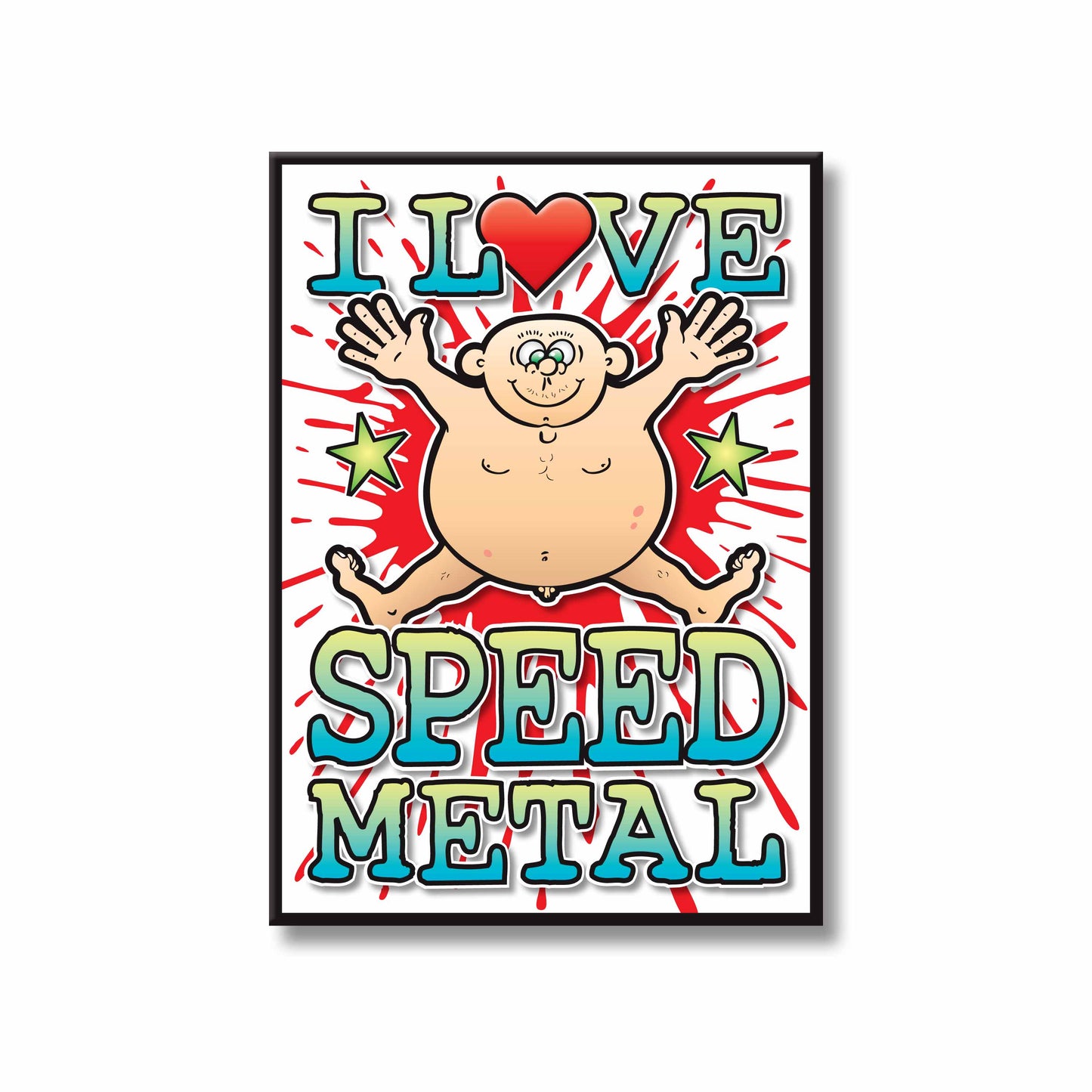 Speed Metal Art Print / Love Music Poster / Wall Décor / Rock Guru