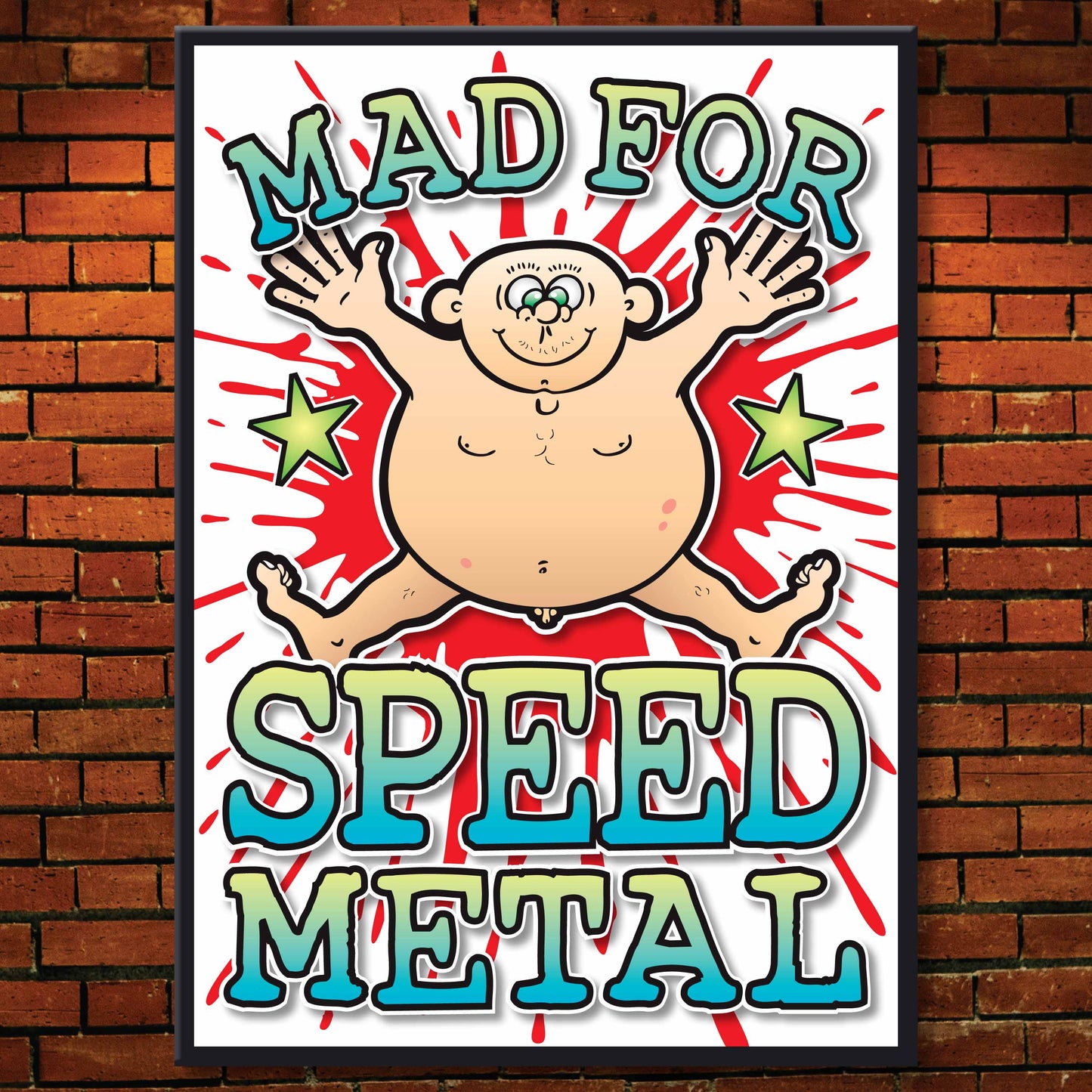 Speed Metal Art Print / Mad For Music Poster / Wall Décor
