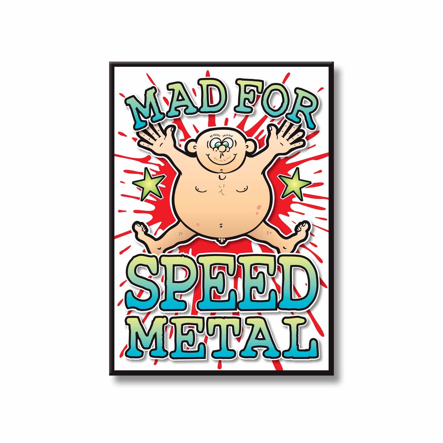 Speed Metal Art Print / Mad For Music Poster / Wall Décor