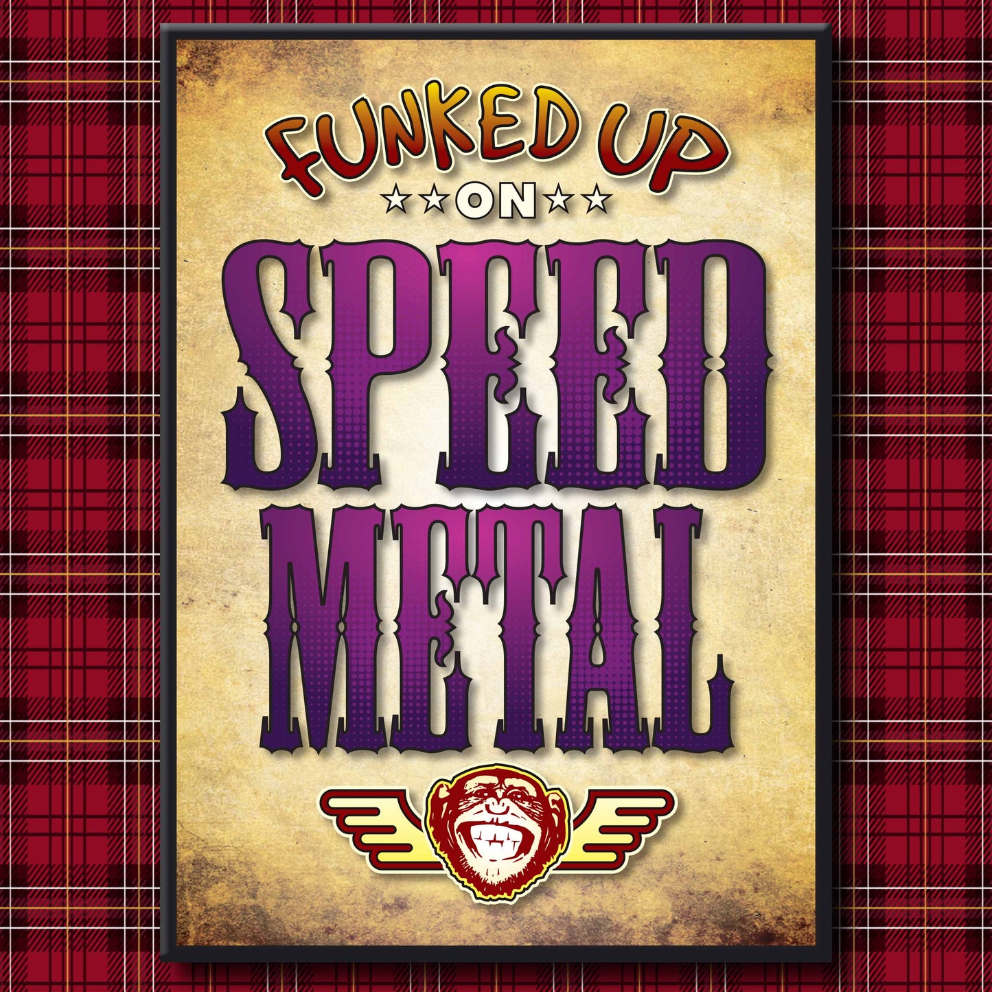 Speed Metal Art Print / Poster / Birthday Card / Greetings Card