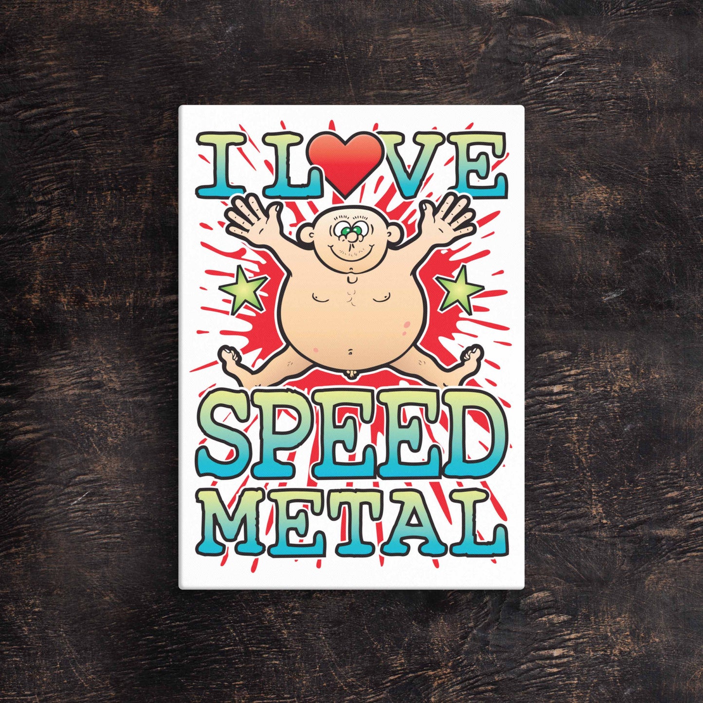 Speed Metal 51x71cm Canvas Print