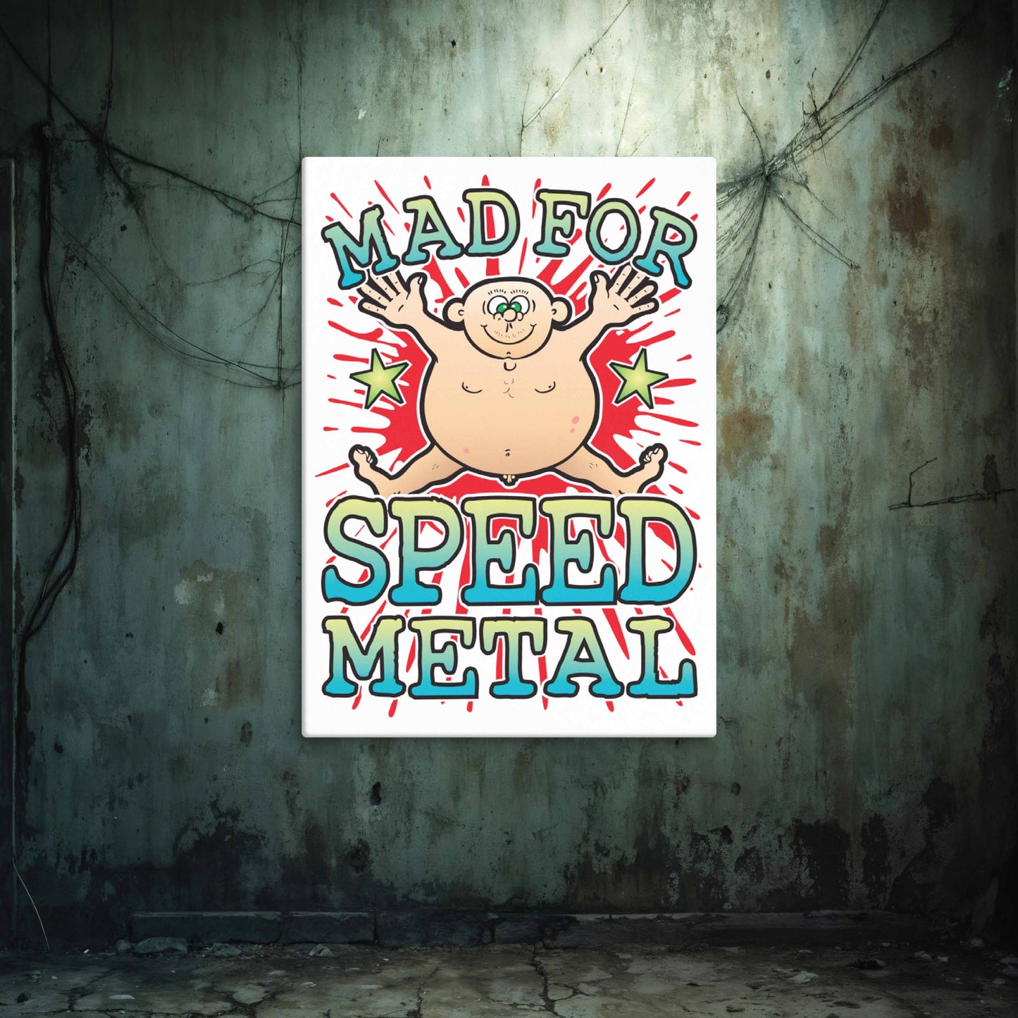 Speed Metal Canvas Print 51x71cm