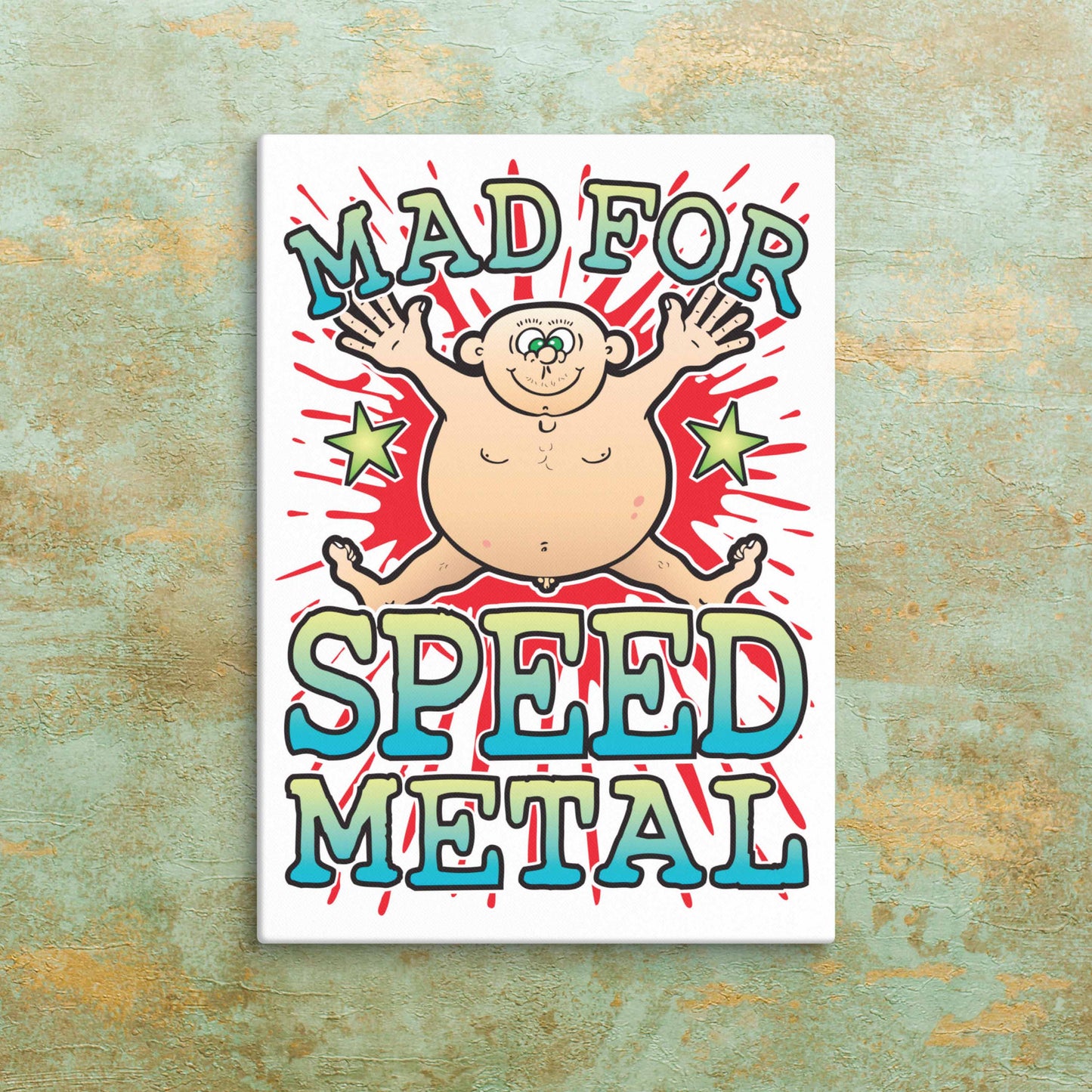 Speed Metal Canvas Print 51x71cm