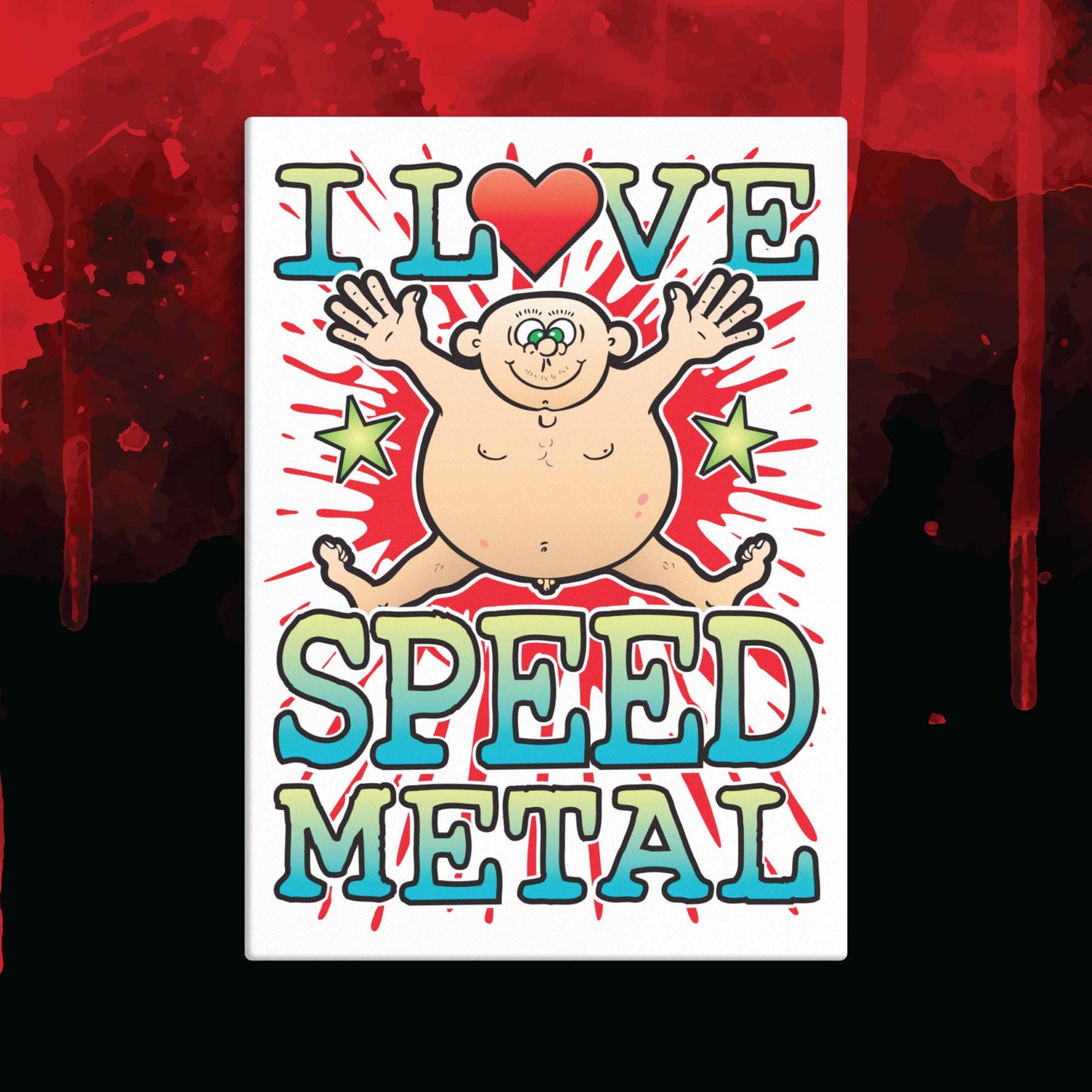 Speed Metal 51x71cm Canvas Print