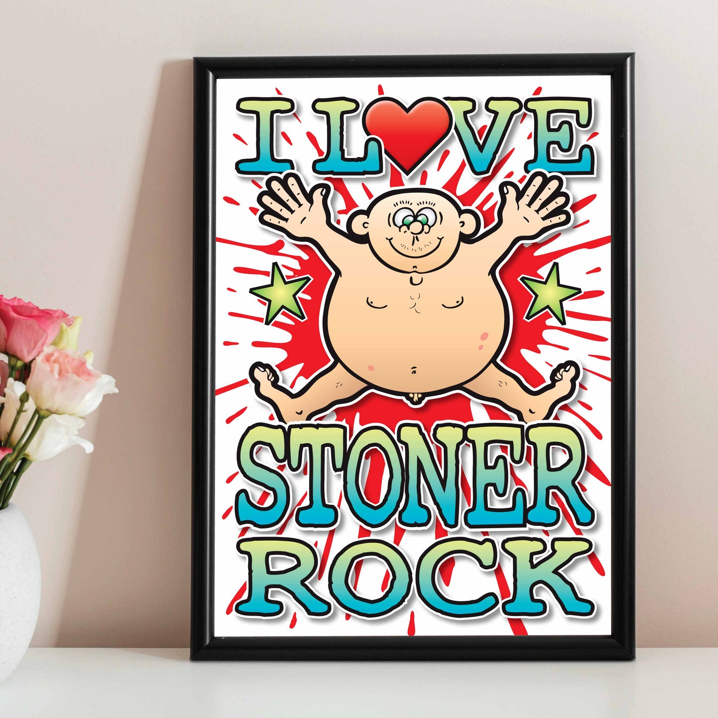 Stoner Rock Art Print / Love Music Poster / Wall Décor / Rock Guru