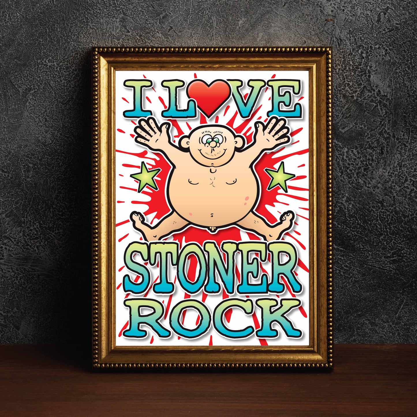 Stoner Rock Art Print / Love Music Poster / Wall Décor / Rock Guru