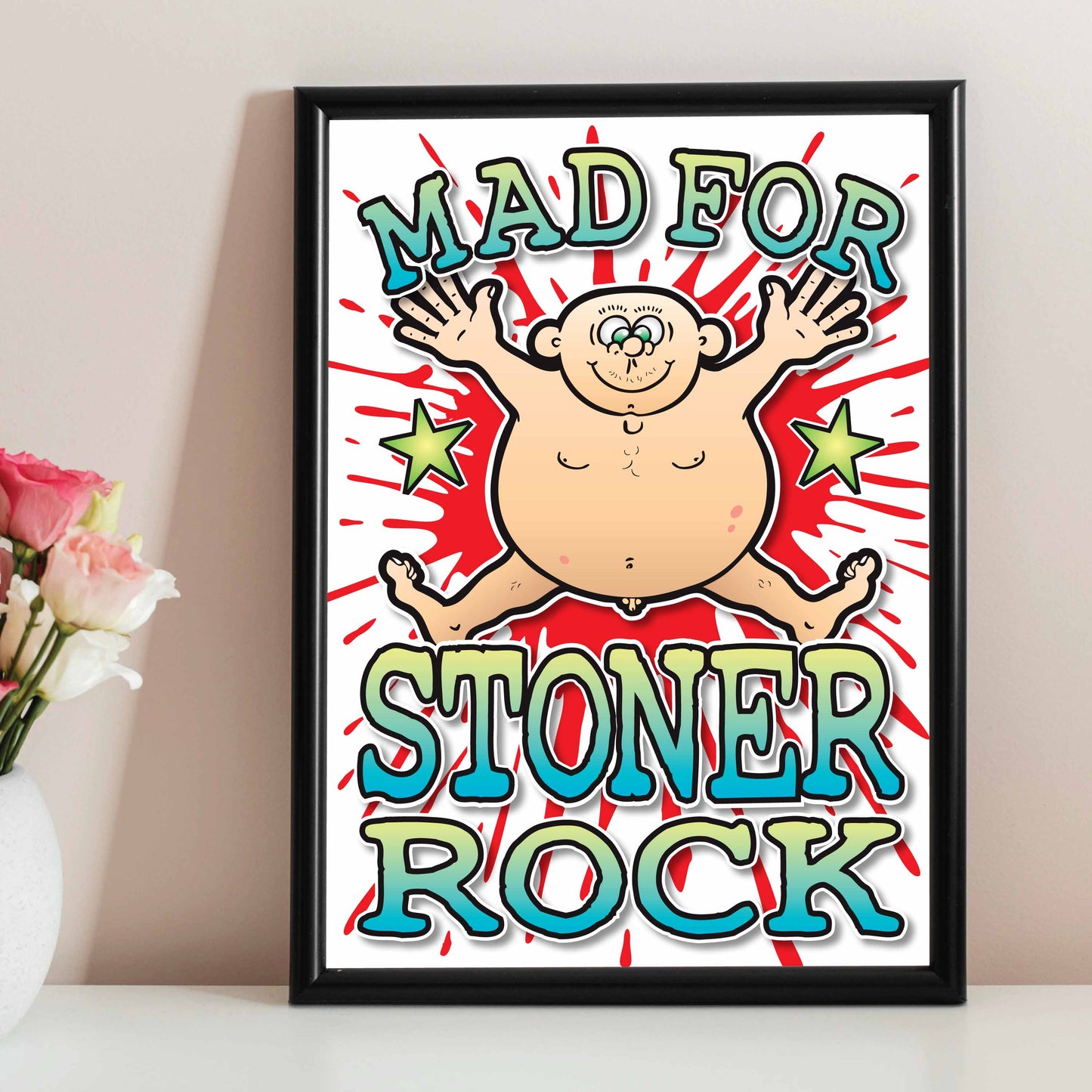 Stoner Rock Art Print / Mad For Music Poster / Wall Décor