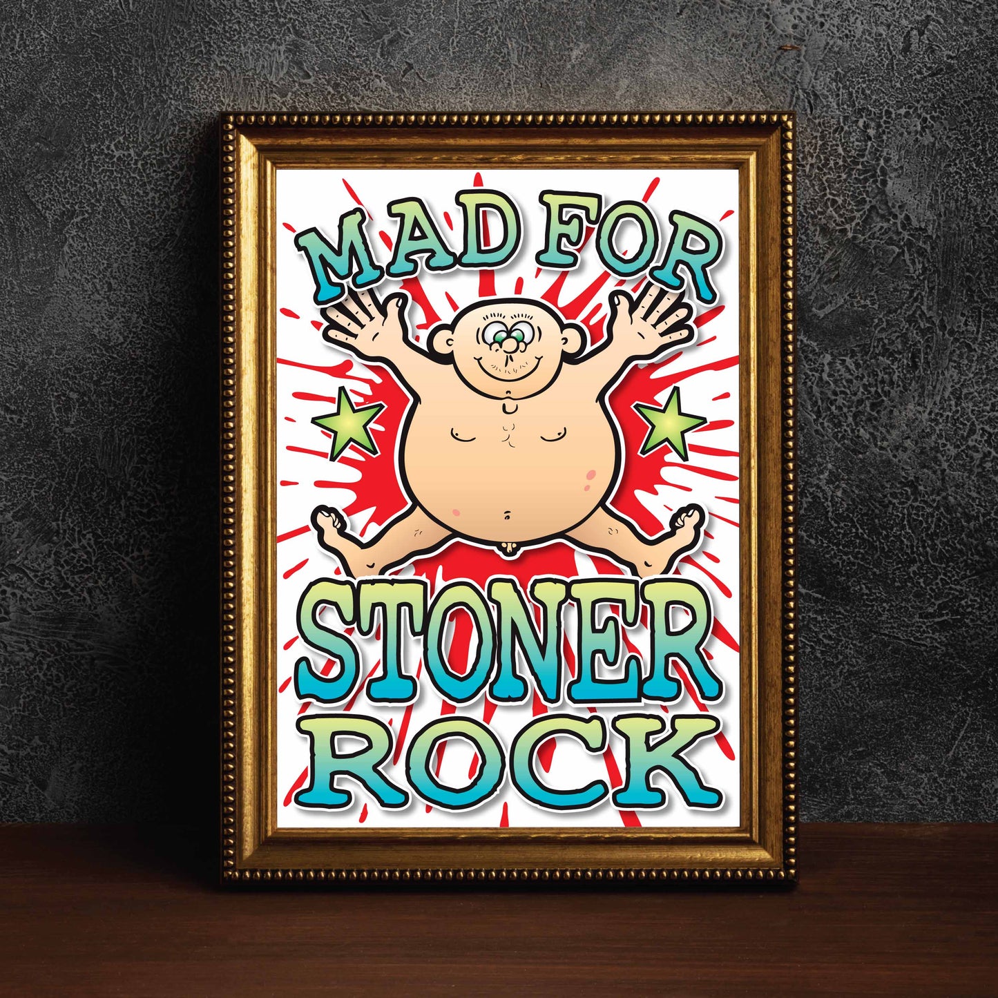 Stoner Rock Art Print / Mad For Music Poster / Wall Décor
