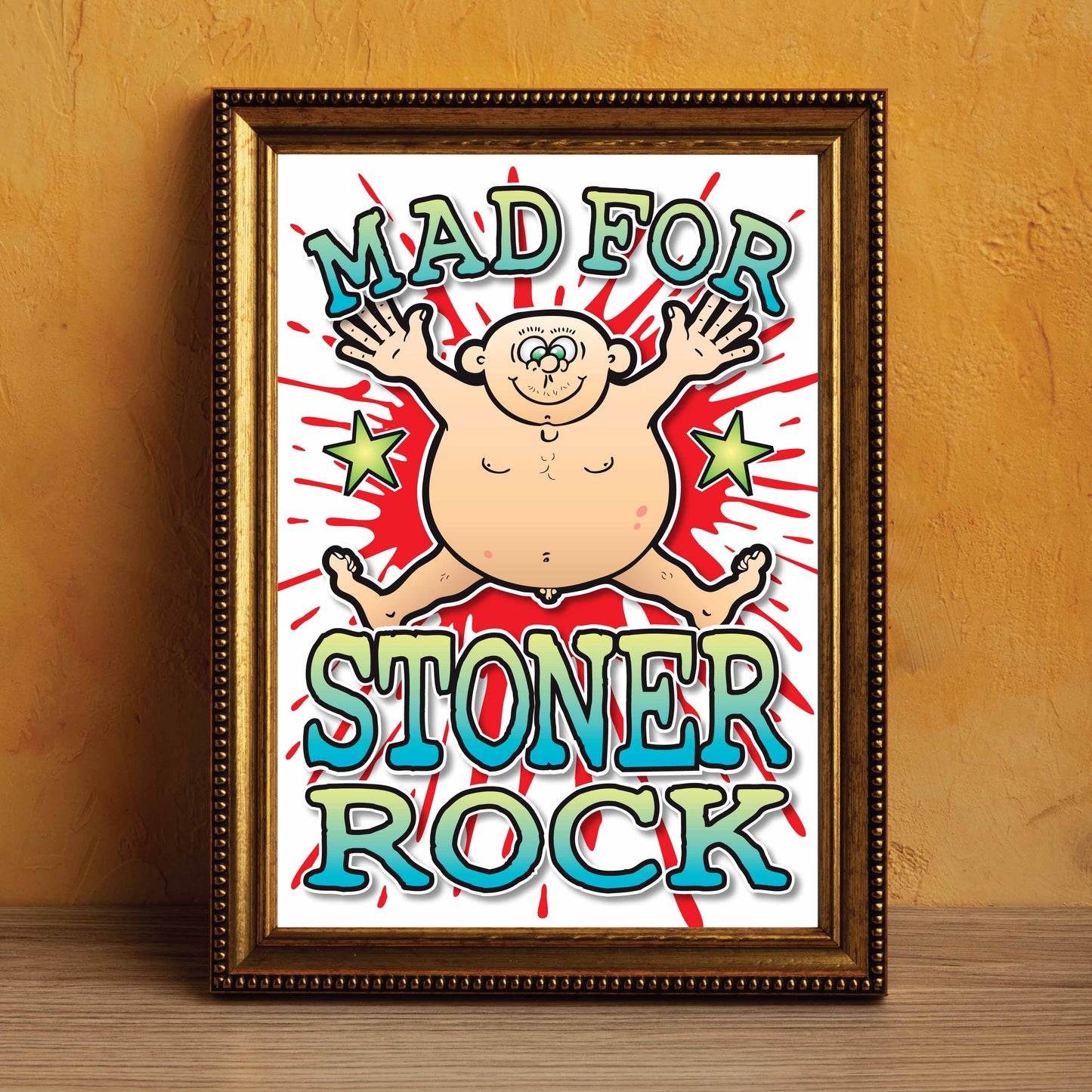 Stoner Rock Art Print / Mad For Music Poster / Wall Décor