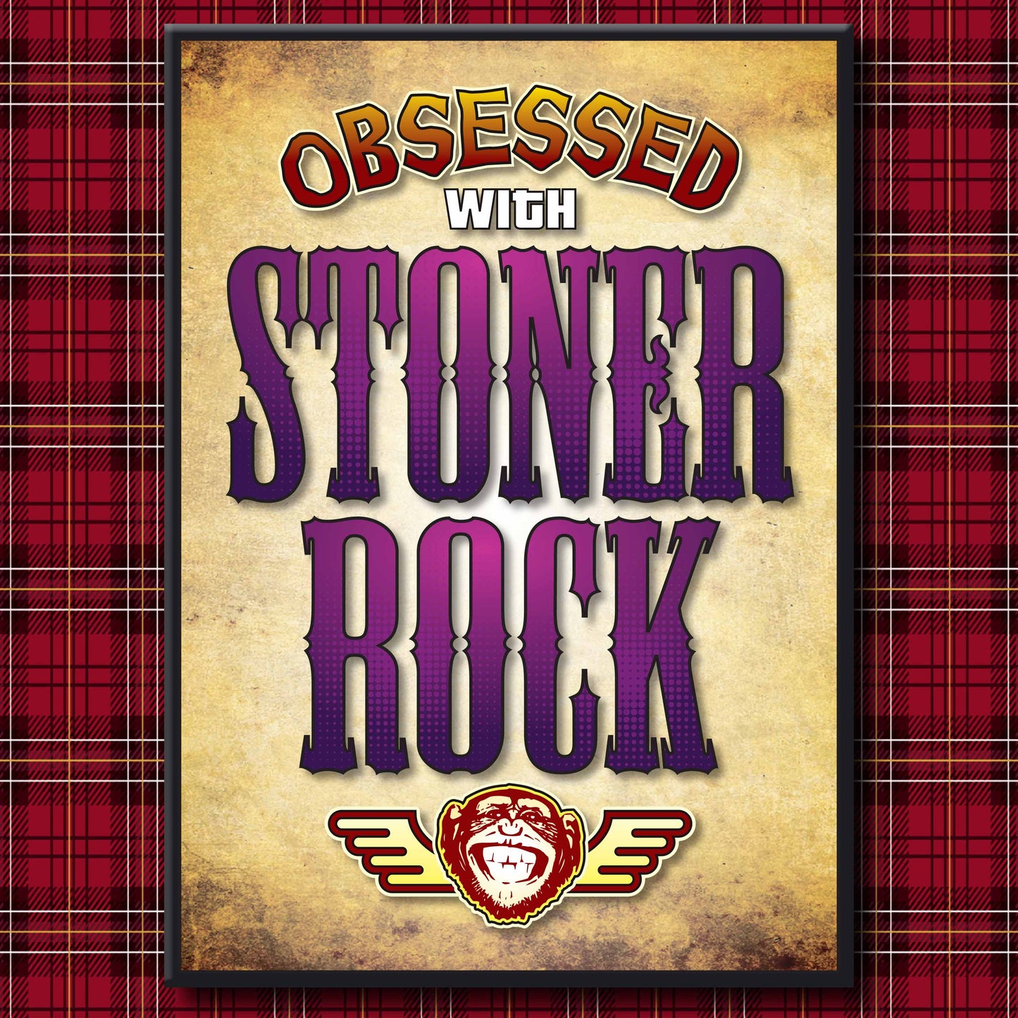 Stoner Rock - Obsessed Art Poster + Birthday / Greetings Card