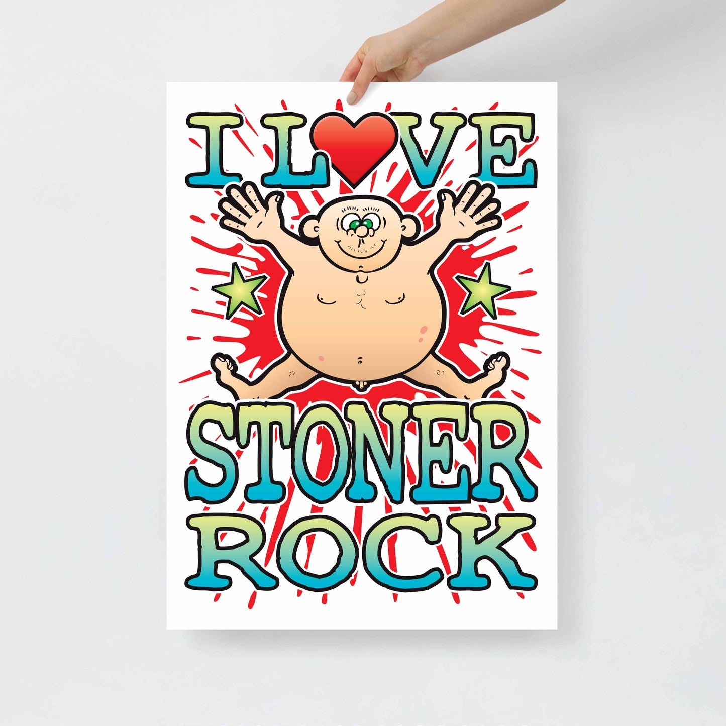 Stoner Rock 50x70cm Wall Art / Love Music Poster