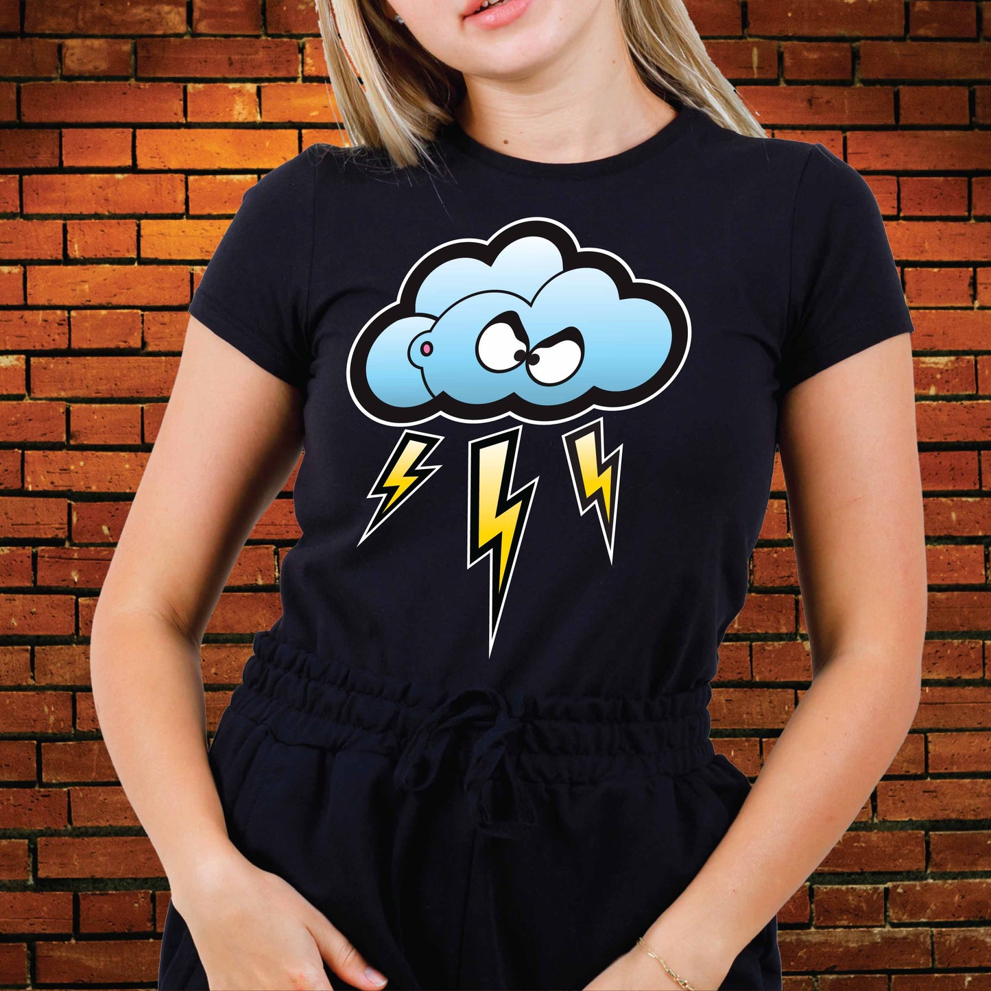 Stormy Temper Funny Cotton T-Shirt