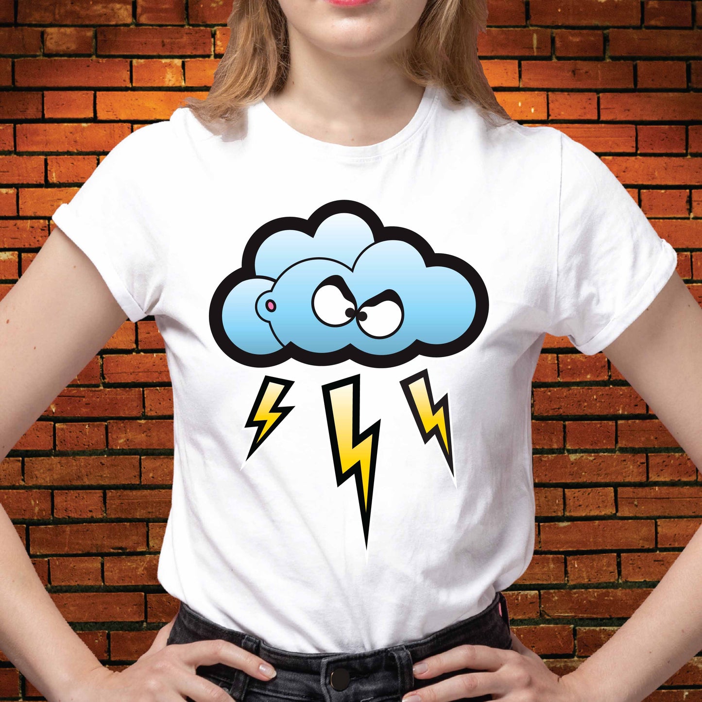 Stormy Temper Funny Cotton T-Shirt