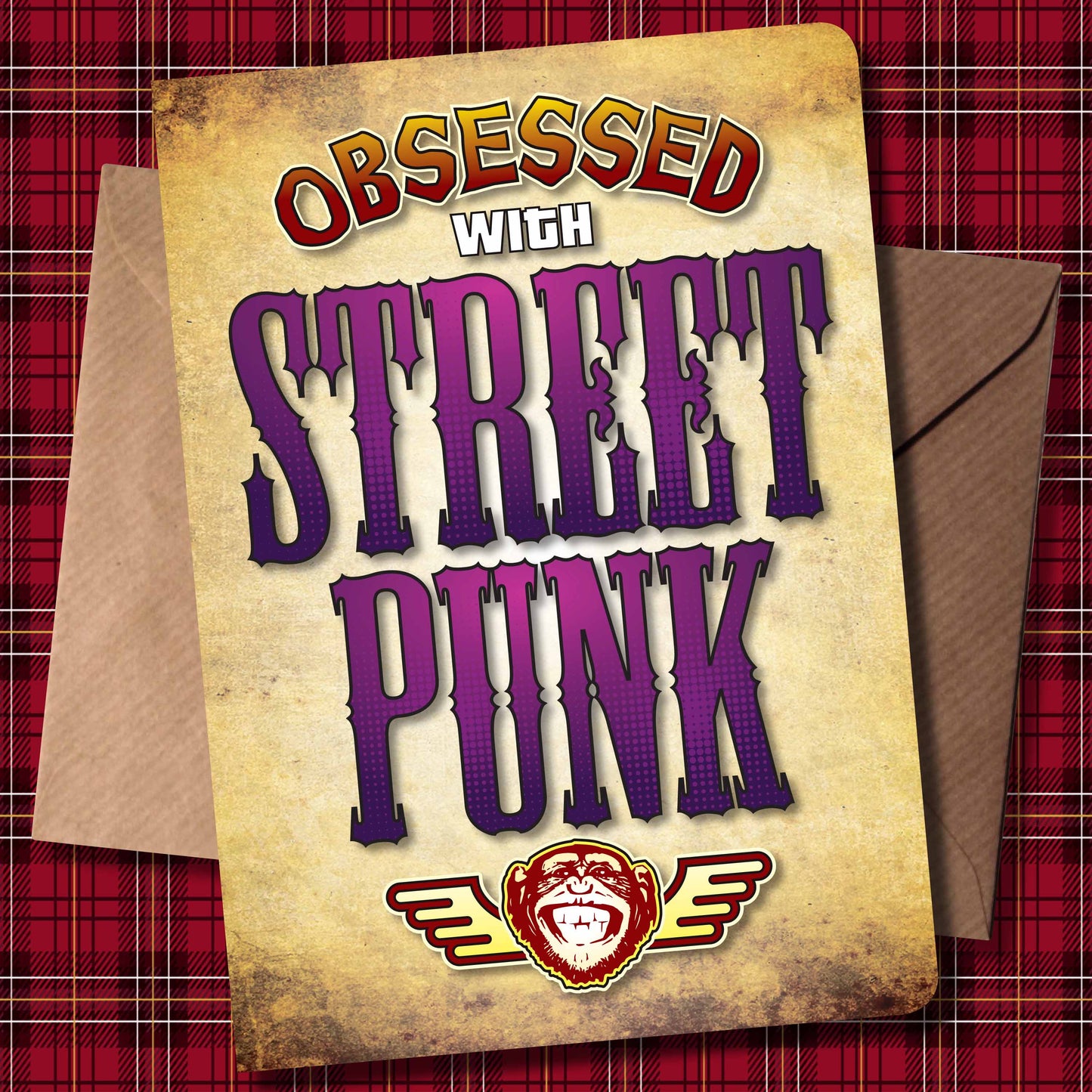 Street Punk - Obsessed Art Poster + Birthday / Greetings Card