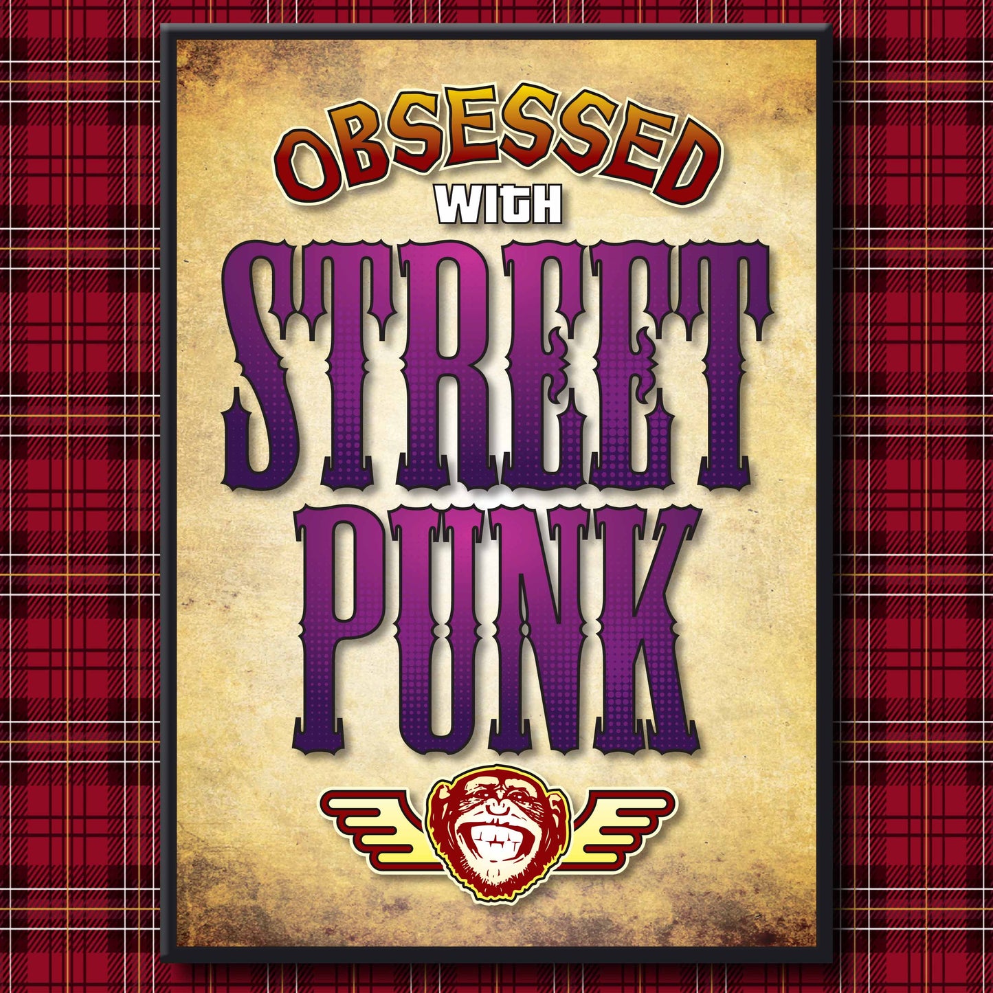 Street Punk - Obsessed Art Poster + Birthday / Greetings Card