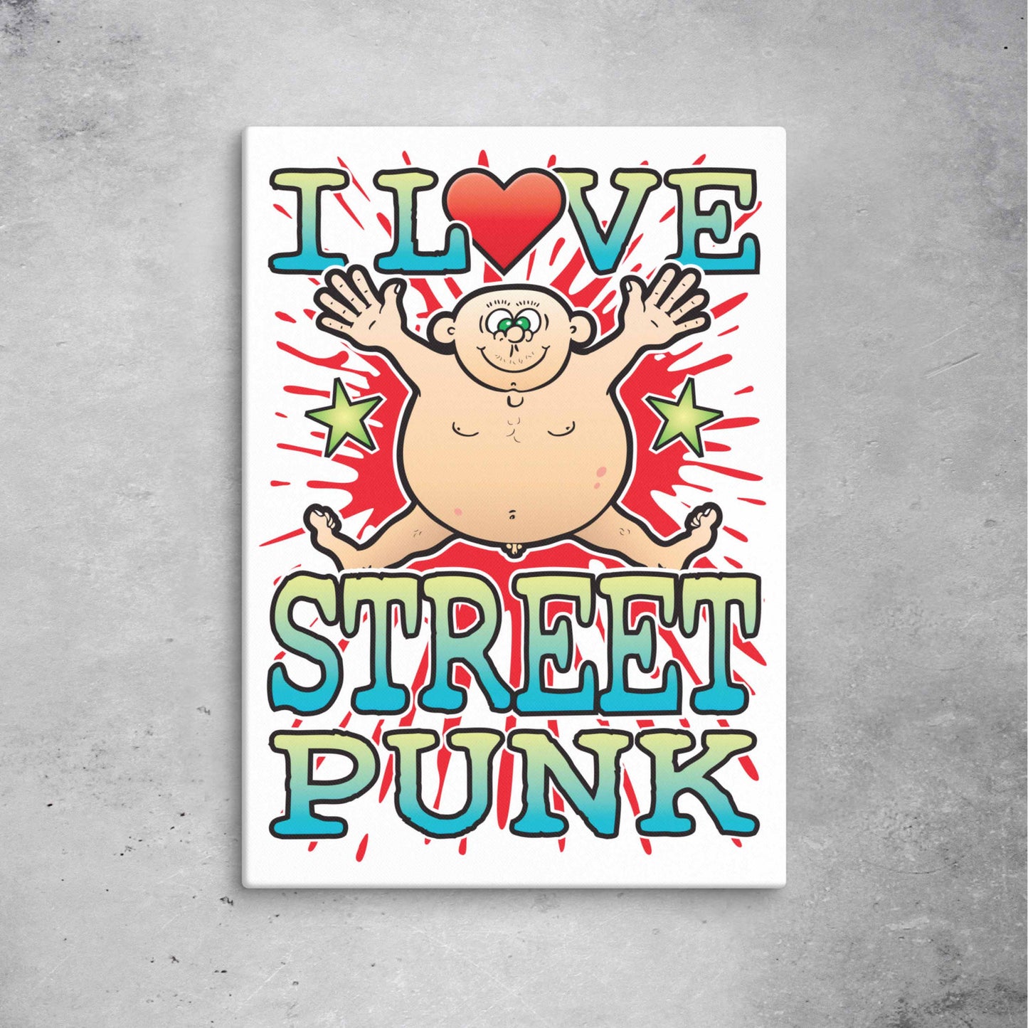 Street Punk 51x71cm Canvas Print