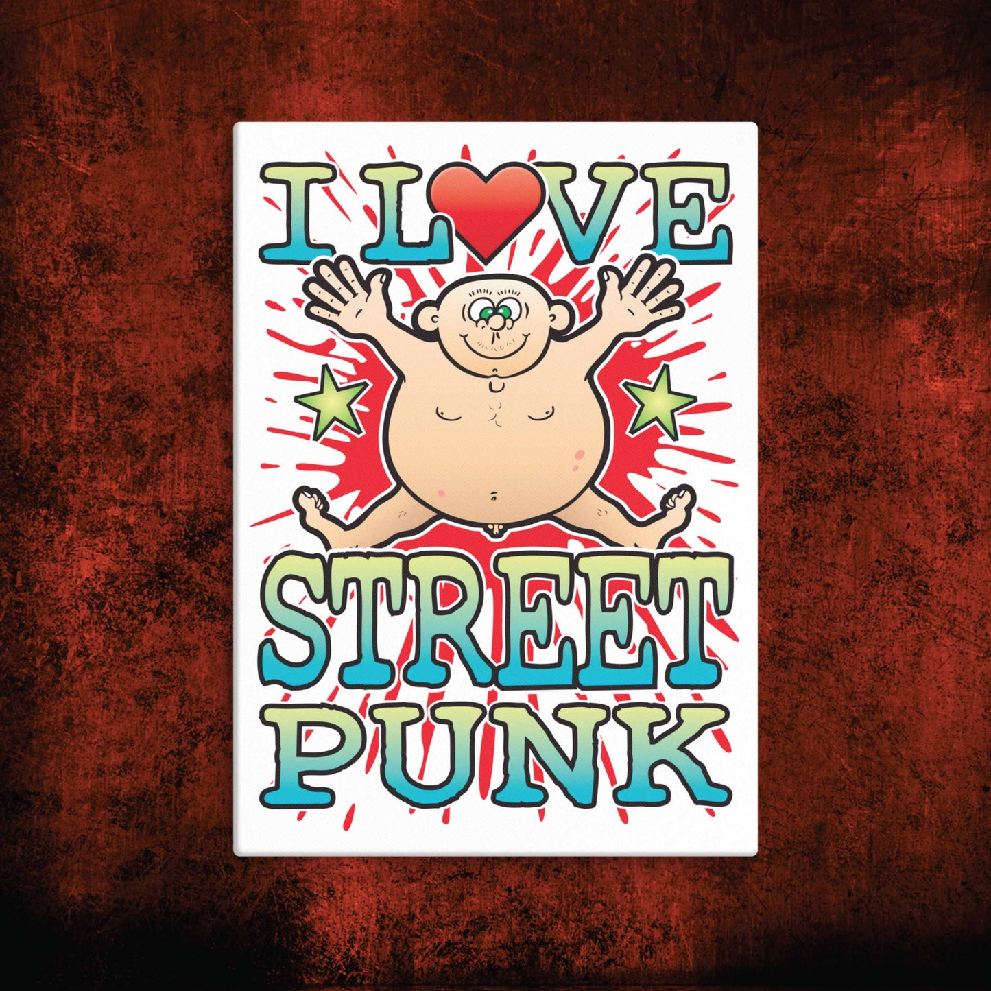 Street Punk Canvas Print 30x40cm