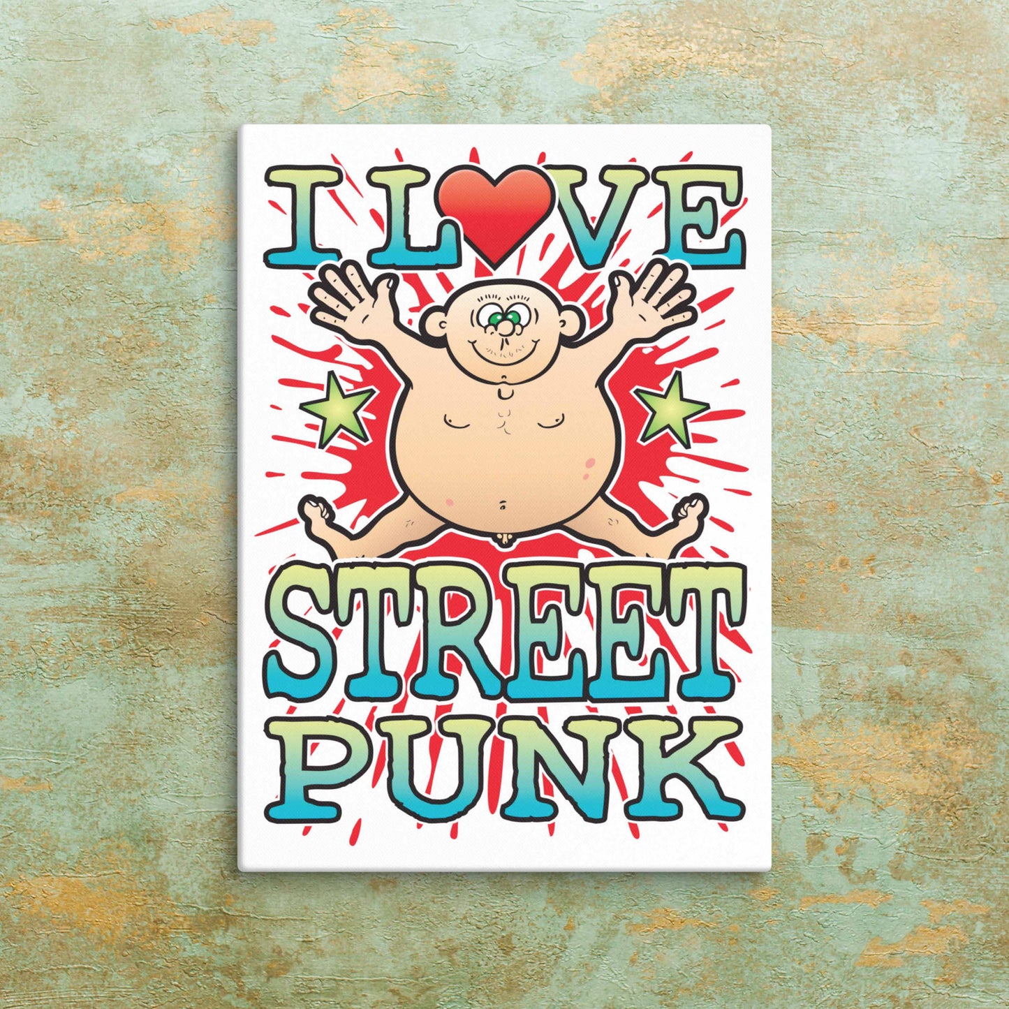 Street Punk  Canvas Print 30x40cm