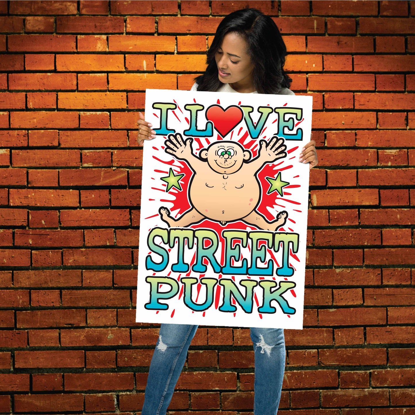 Street Punk 50x70cm Wall Art / Love Music Poster