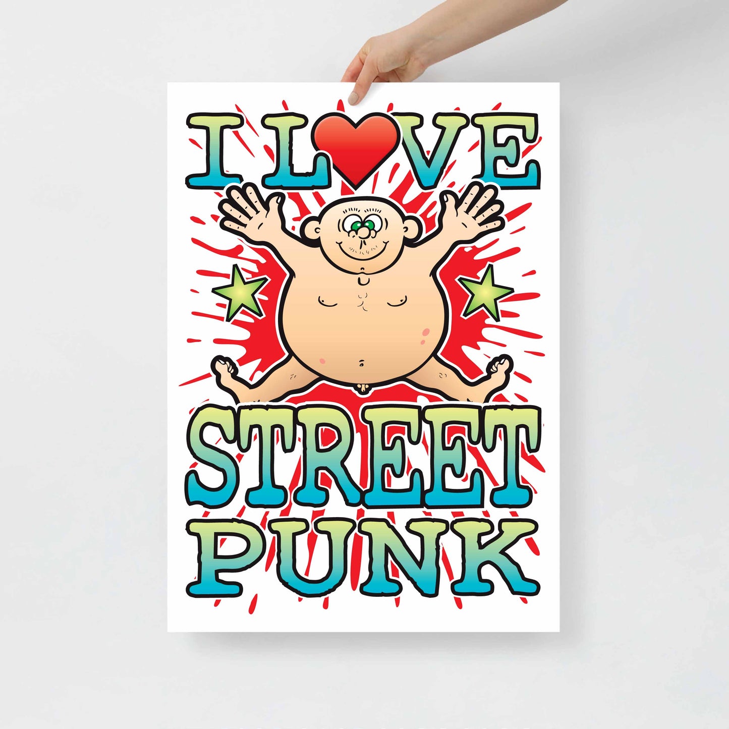 Street Punk 50x70cm Wall Art / Love Music Poster