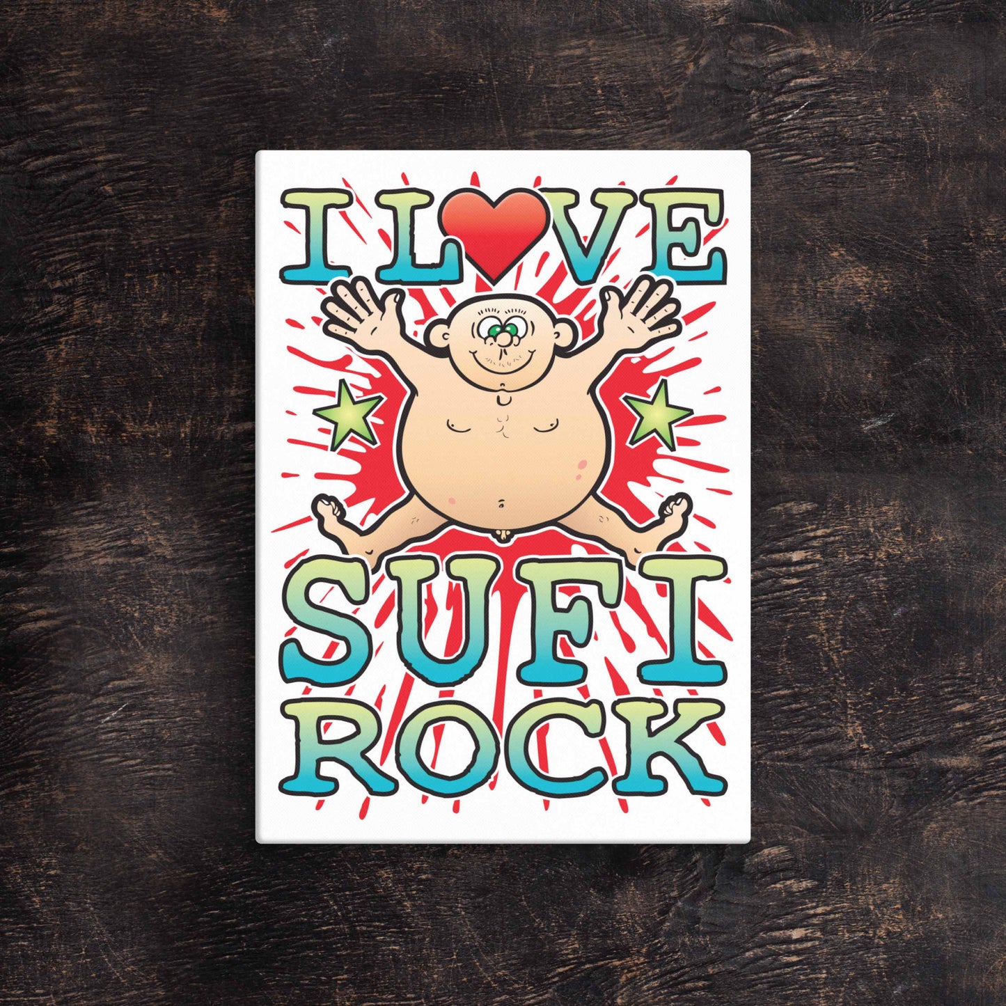 Sufi Rock 51x71cm Canvas Print