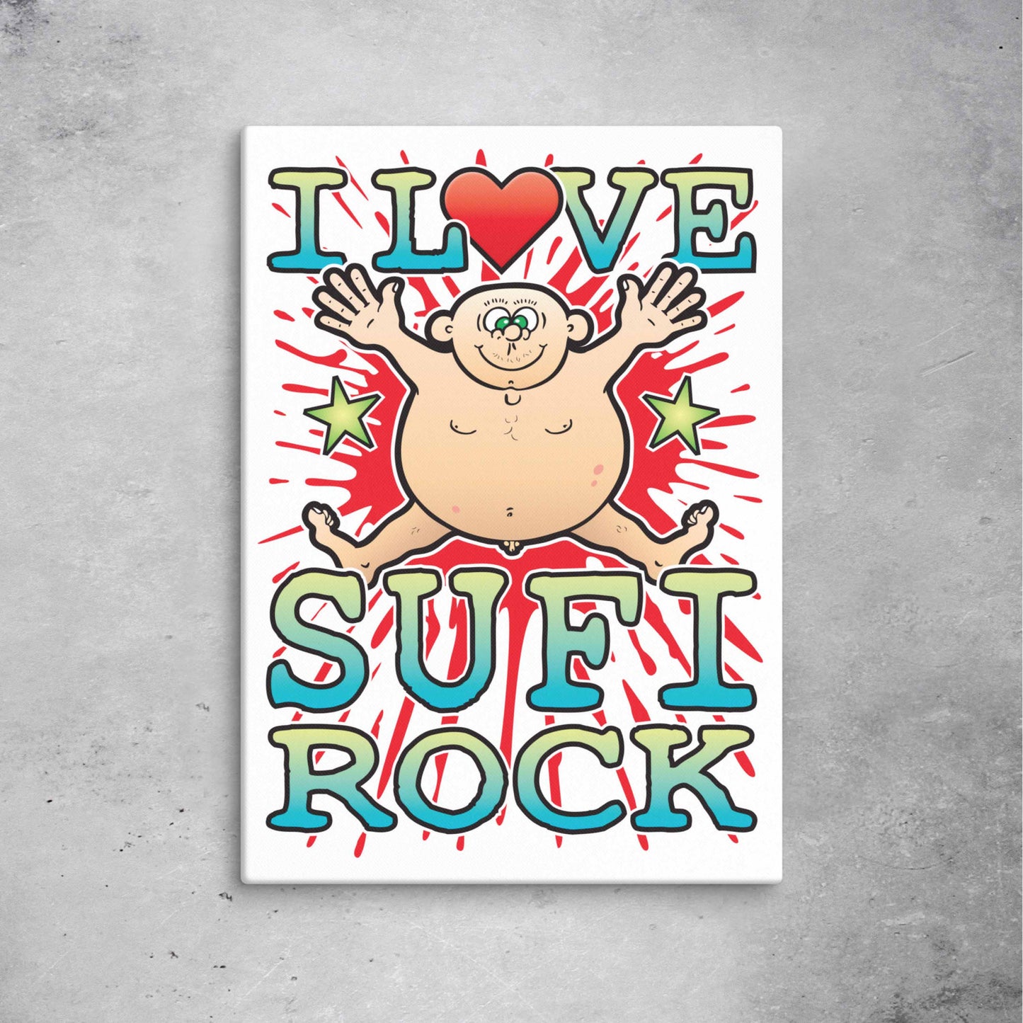Sufi Rock 51x71cm Canvas Print