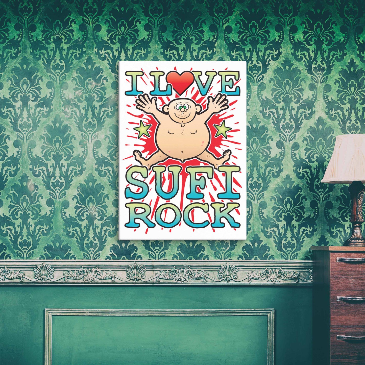 Sufi Rock 51x71cm Canvas Print