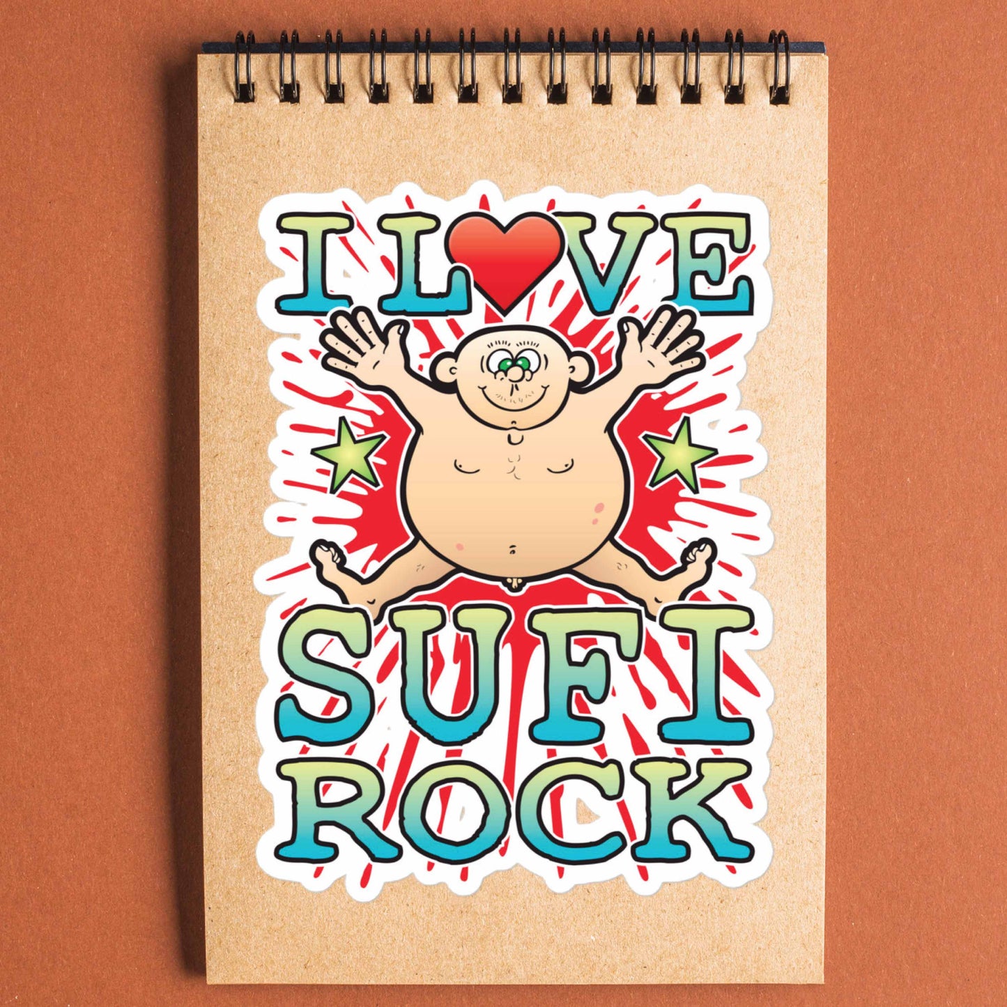 Sufi Rock Vinyl Kiss-Cut Sticker / 14 x 10cm