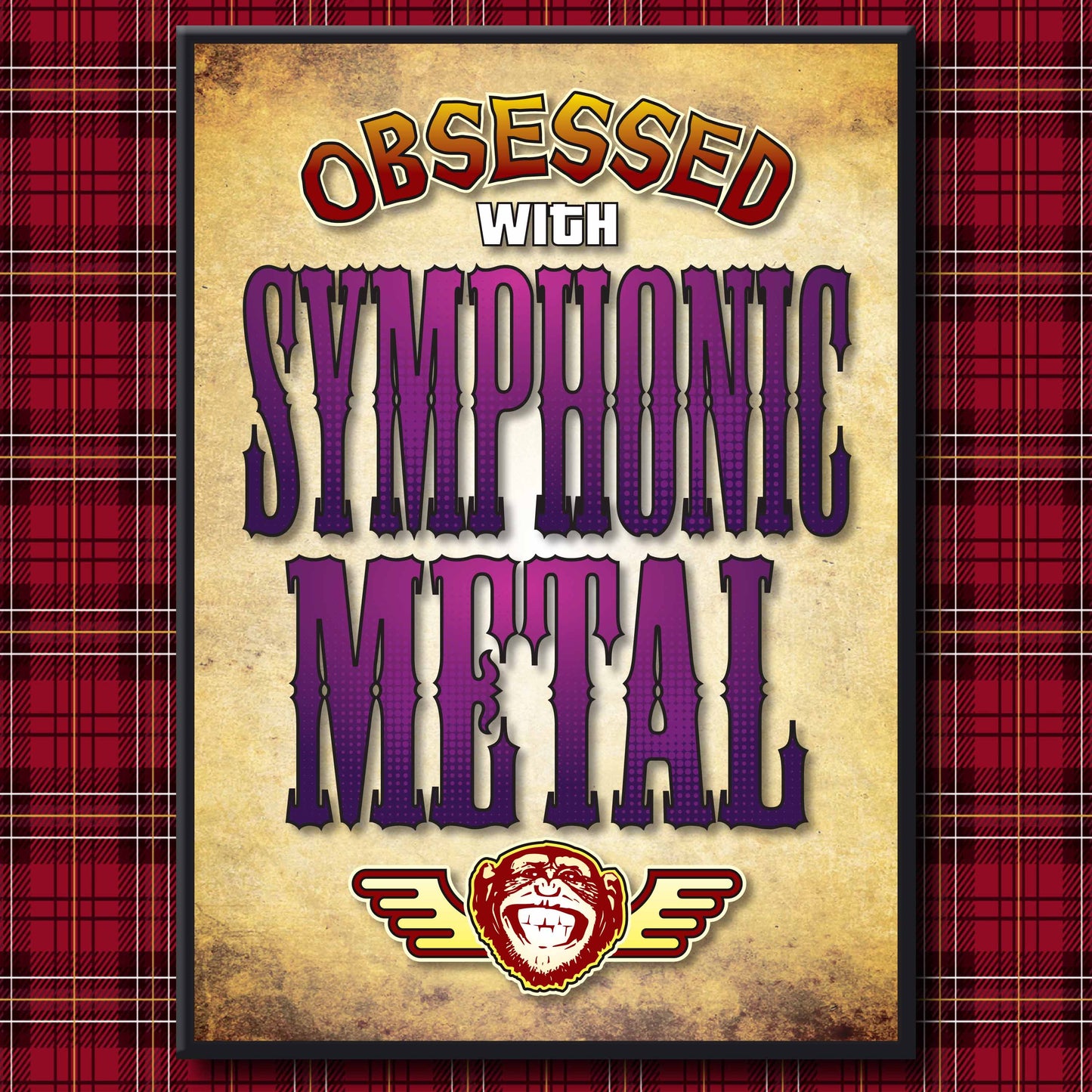 Symphonic Metal - Obsessed Art Poster + Birthday / Greetings Card