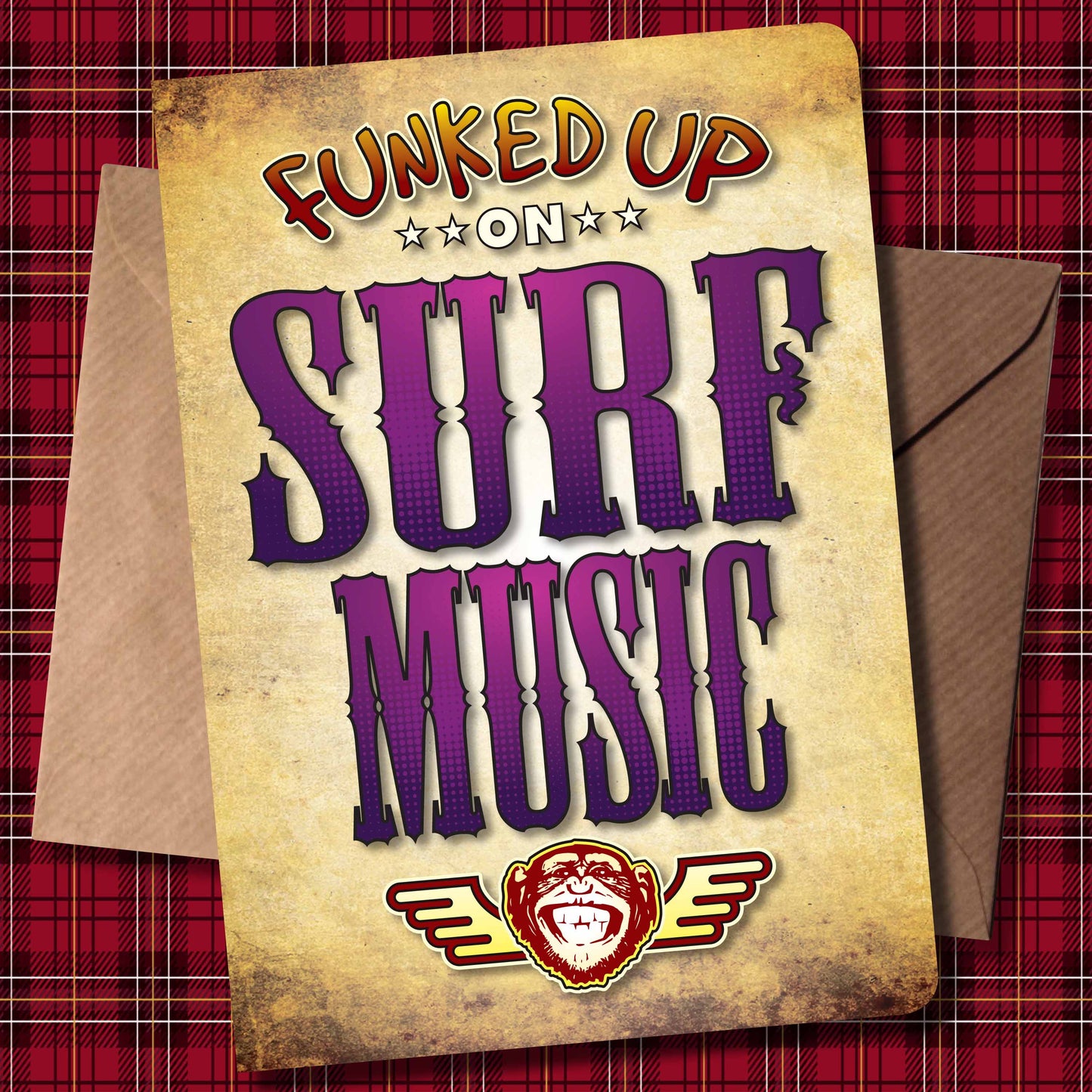 Surf Music Art Print / Poster / Birthday Card / Greetings Card
