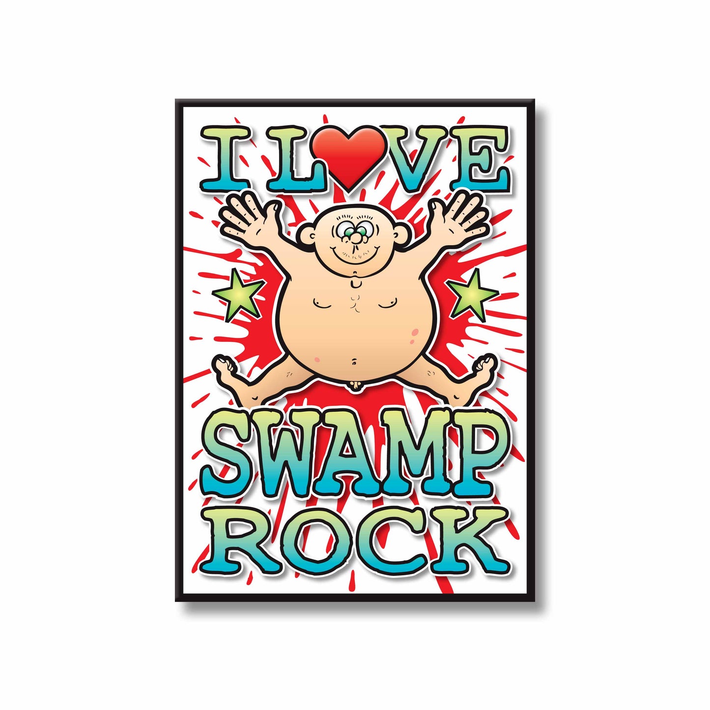Swamp Rock Art Print / Love Music Poster / Wall Décor / Rock Guru