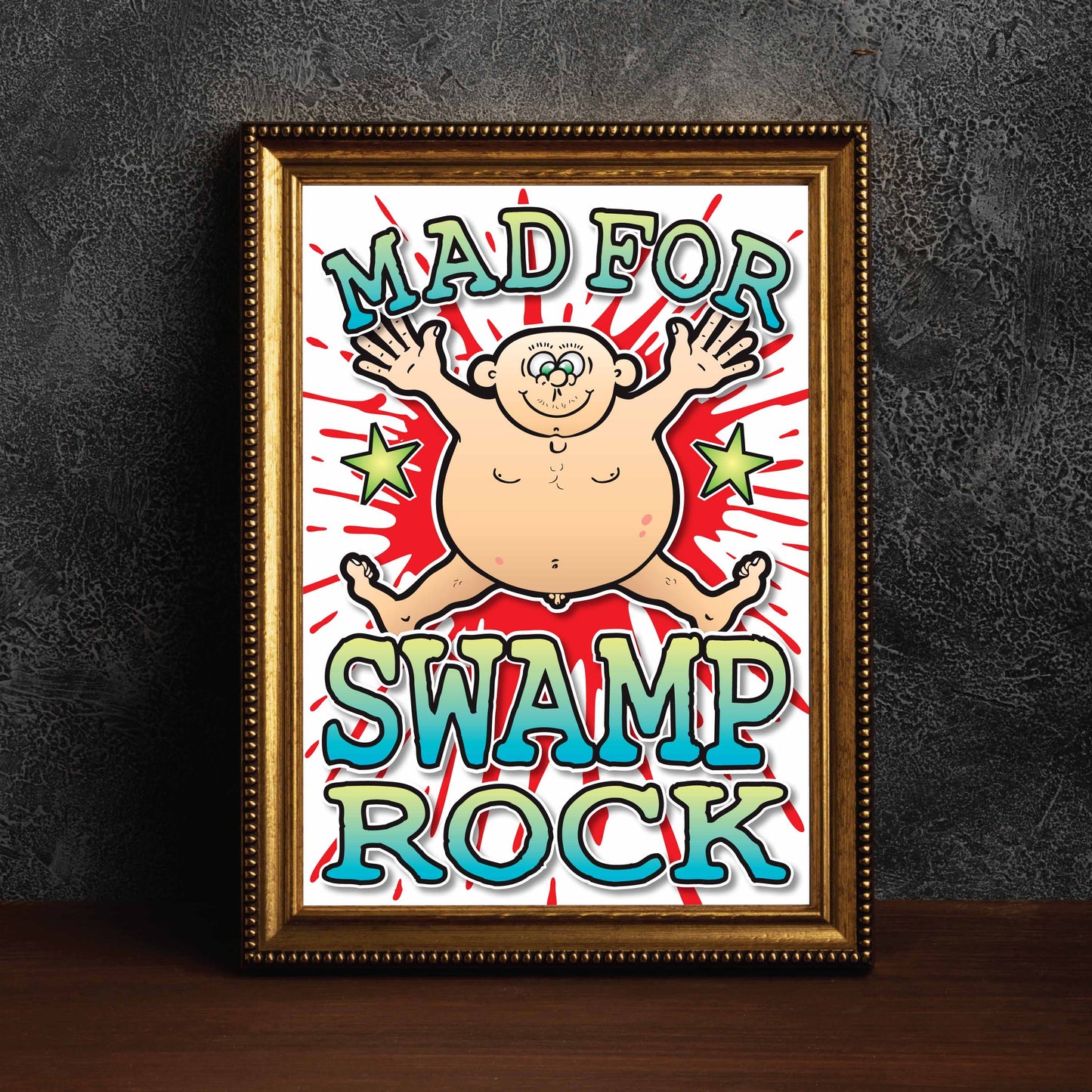 Swamp Rock Art Print / Mad For Music Poster / Wall Décor