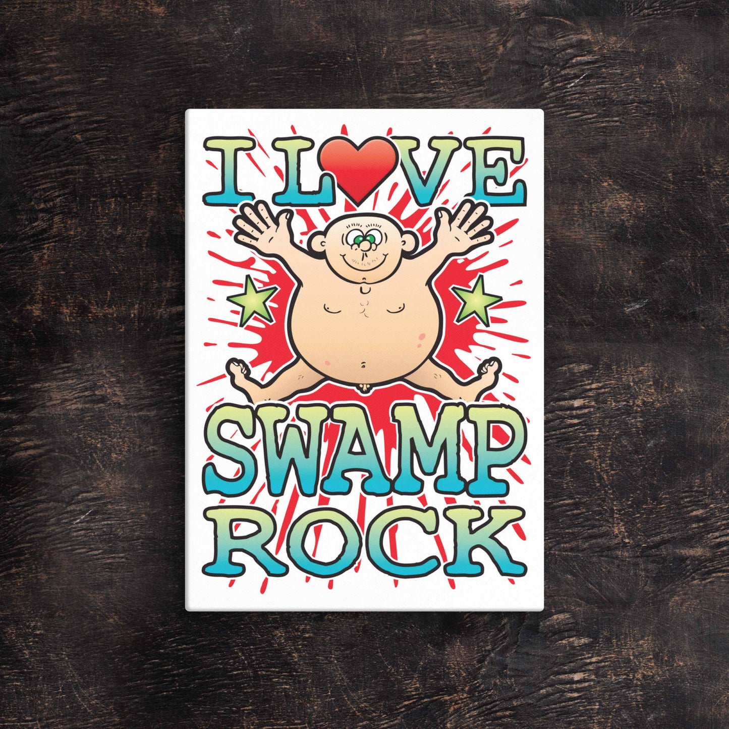 Swamp Rock 51x71cm Canvas Print
