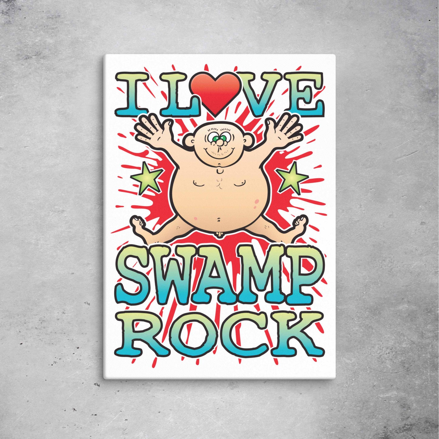 Swamp Rock 51x71cm Canvas Print