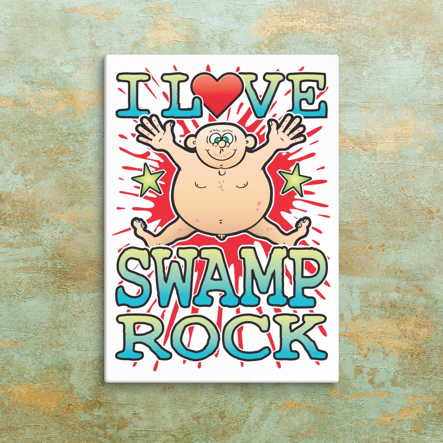 Swamp Rock 51x71cm Canvas Print