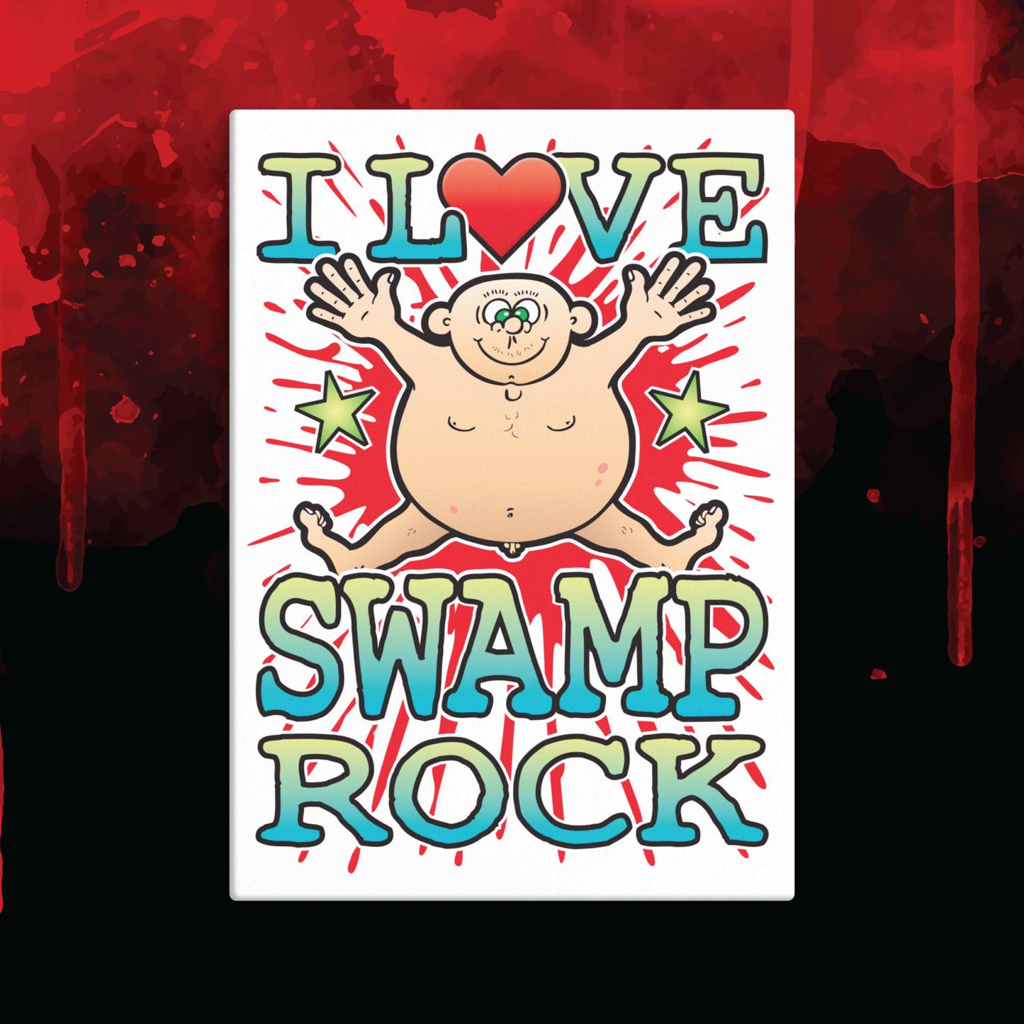 Swamp Rock 51x71cm Canvas Print