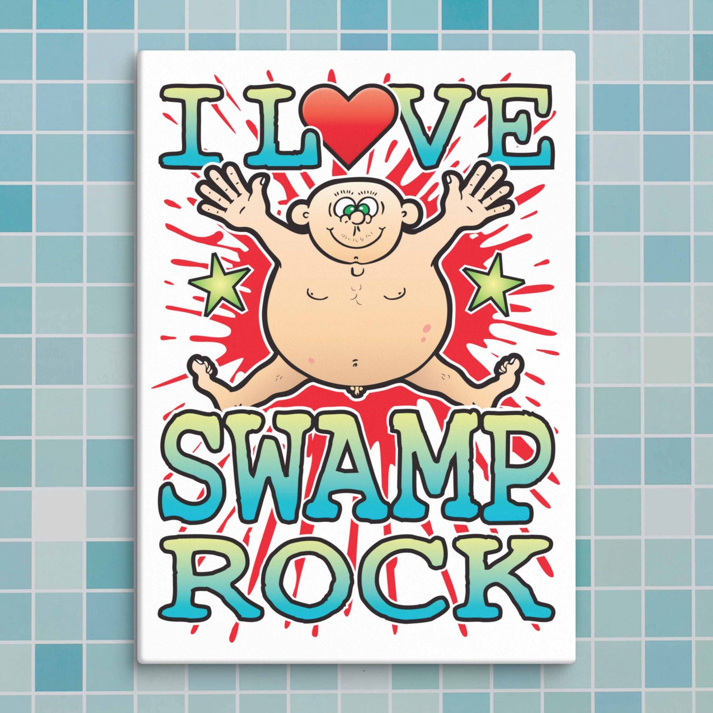 Swamp Rock Canvas Print 30x40cm