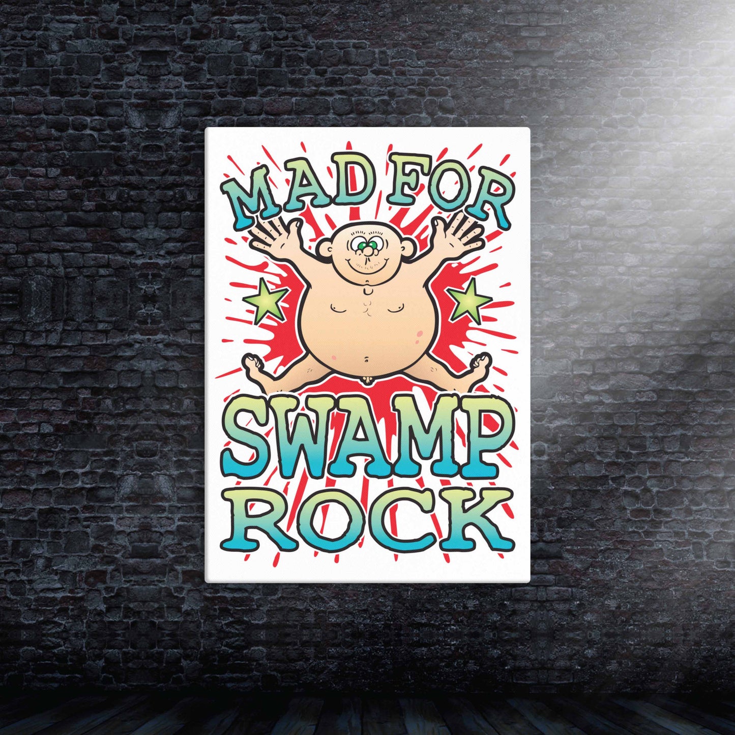 Swamp Rock Canvas Print 30x40cm