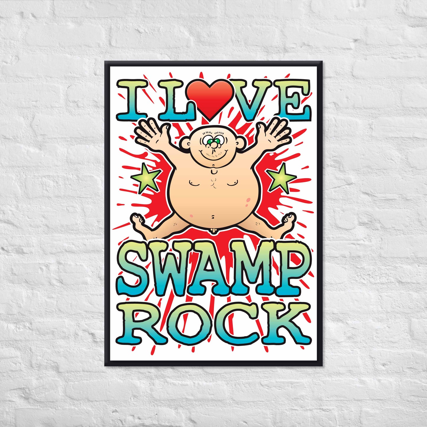 Swamp Rock 50x70cm Wall Art / Love Music Poster