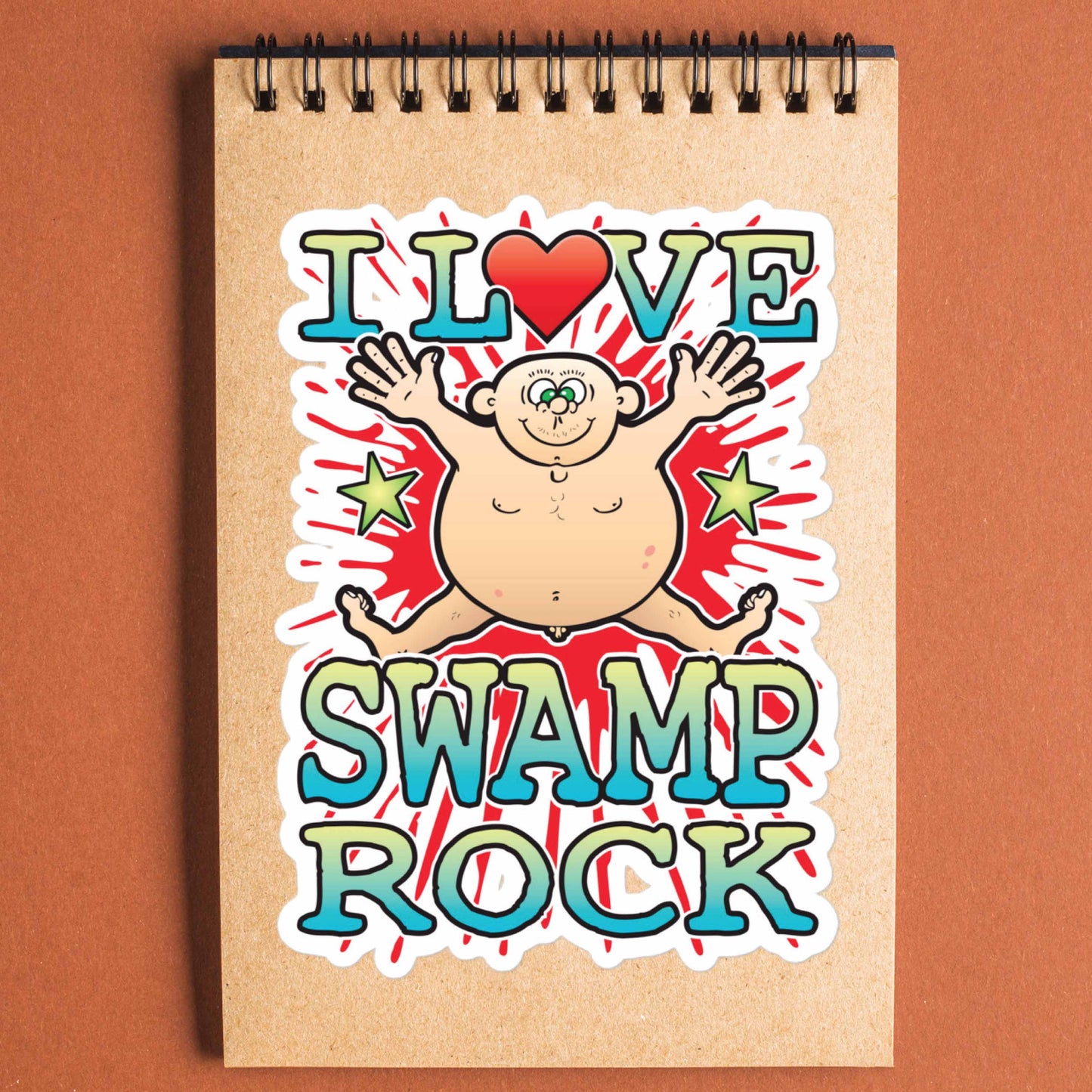 Swamp Rock Vinyl Kiss-Cut Sticker / 14 x 10cm