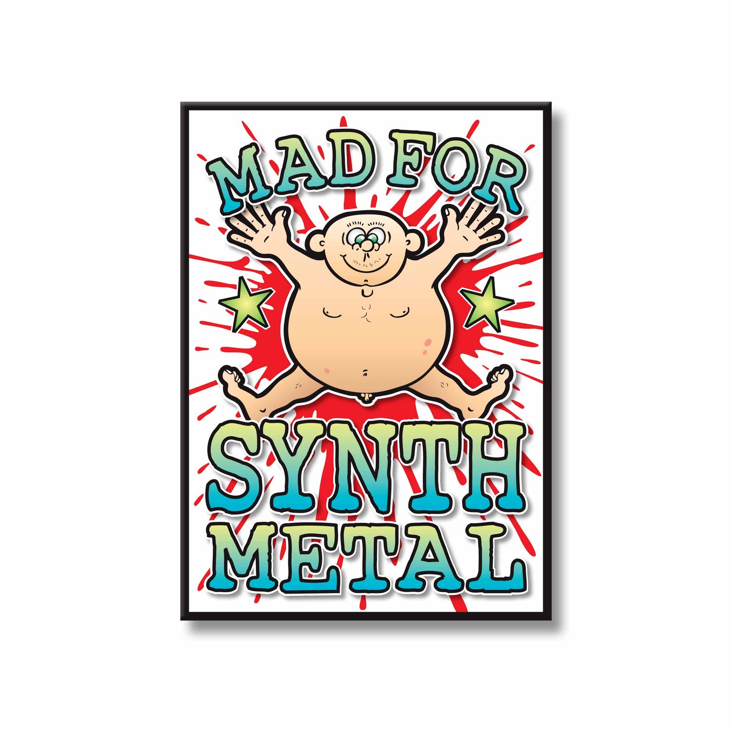 Synth Metal Art Print / Mad For Music Poster / Wall Décor