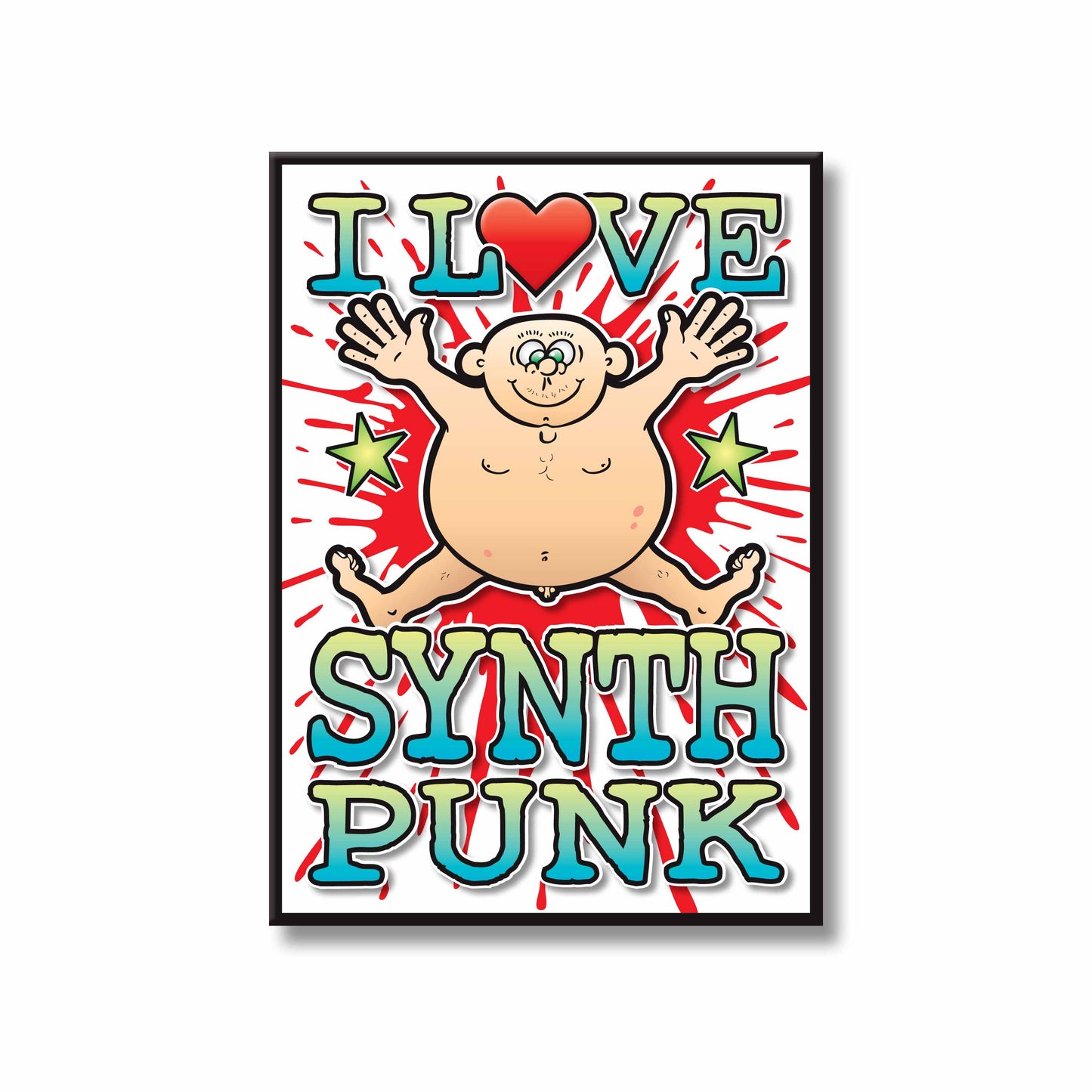 Synth Punk Art Print / Love Music Poster / Wall Décor / Rock Guru