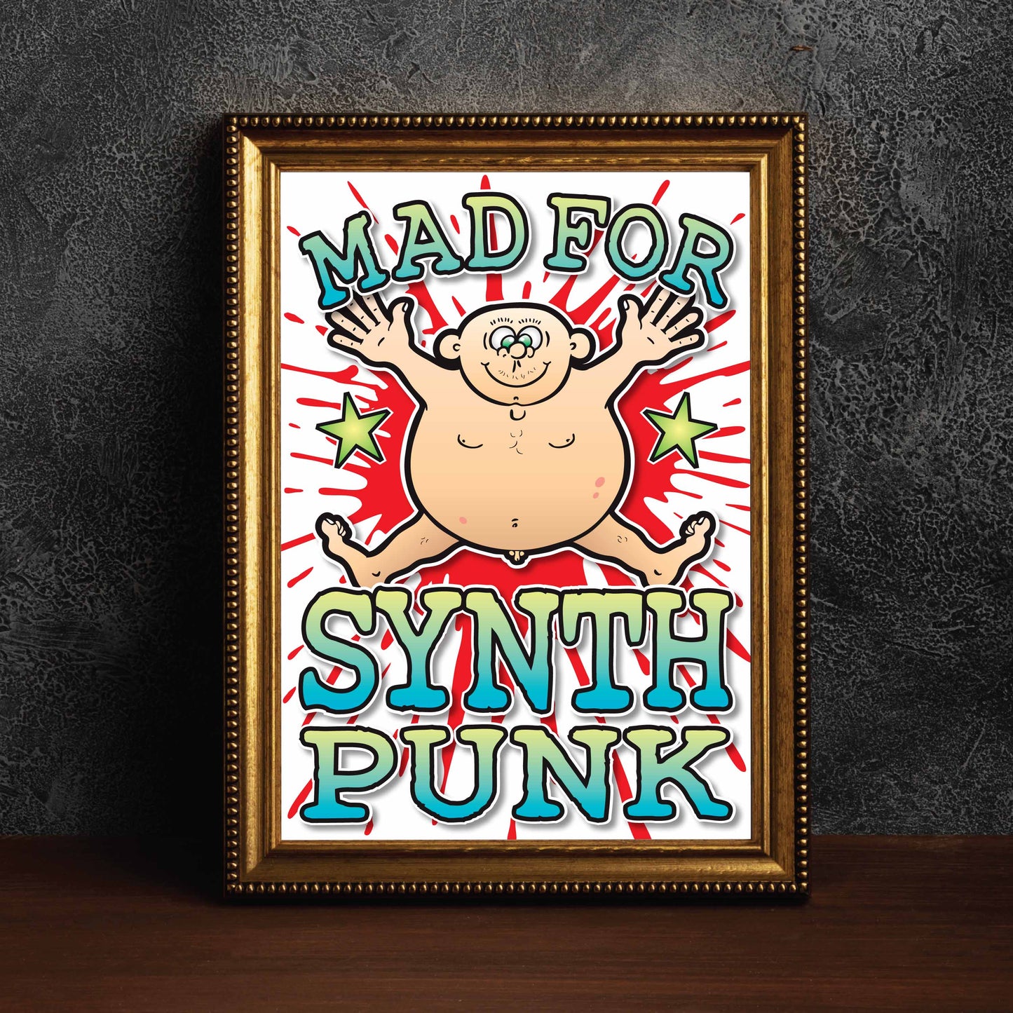 Synth Punk Art Print / Mad For Music Poster / Wall Décor