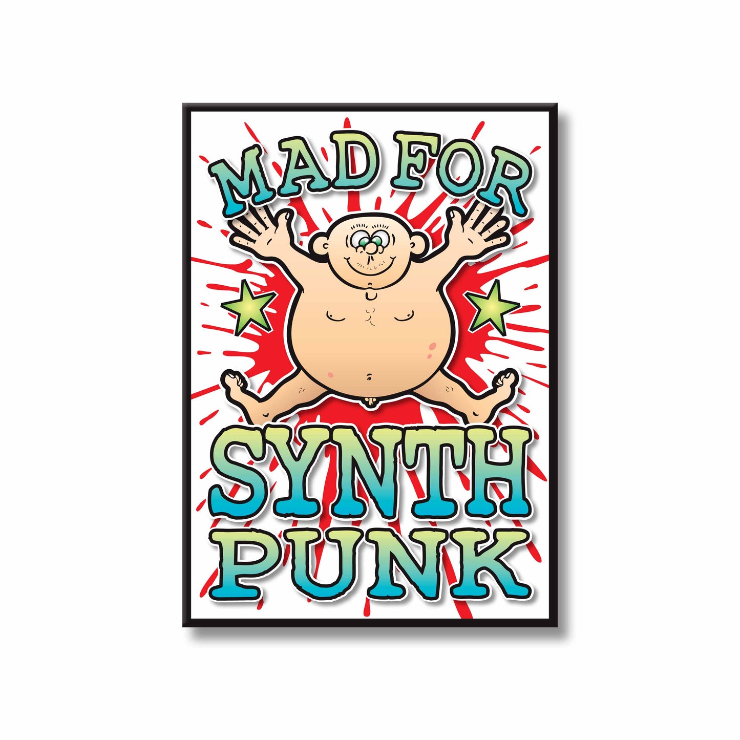 Synth Punk Art Print / Mad For Music Poster / Wall Décor