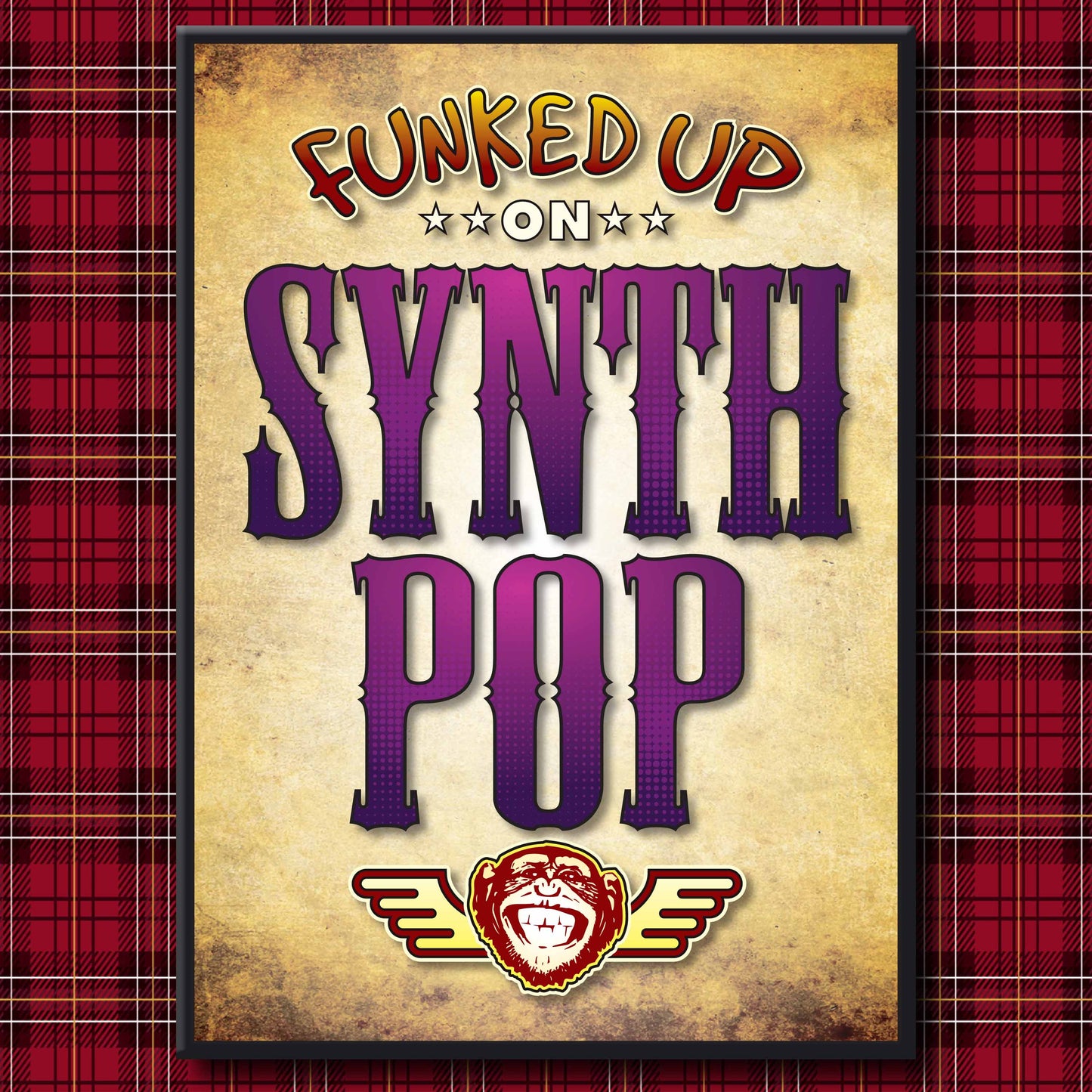 Synth Pop Art Print / Poster / Birthday Card / Greetings Card