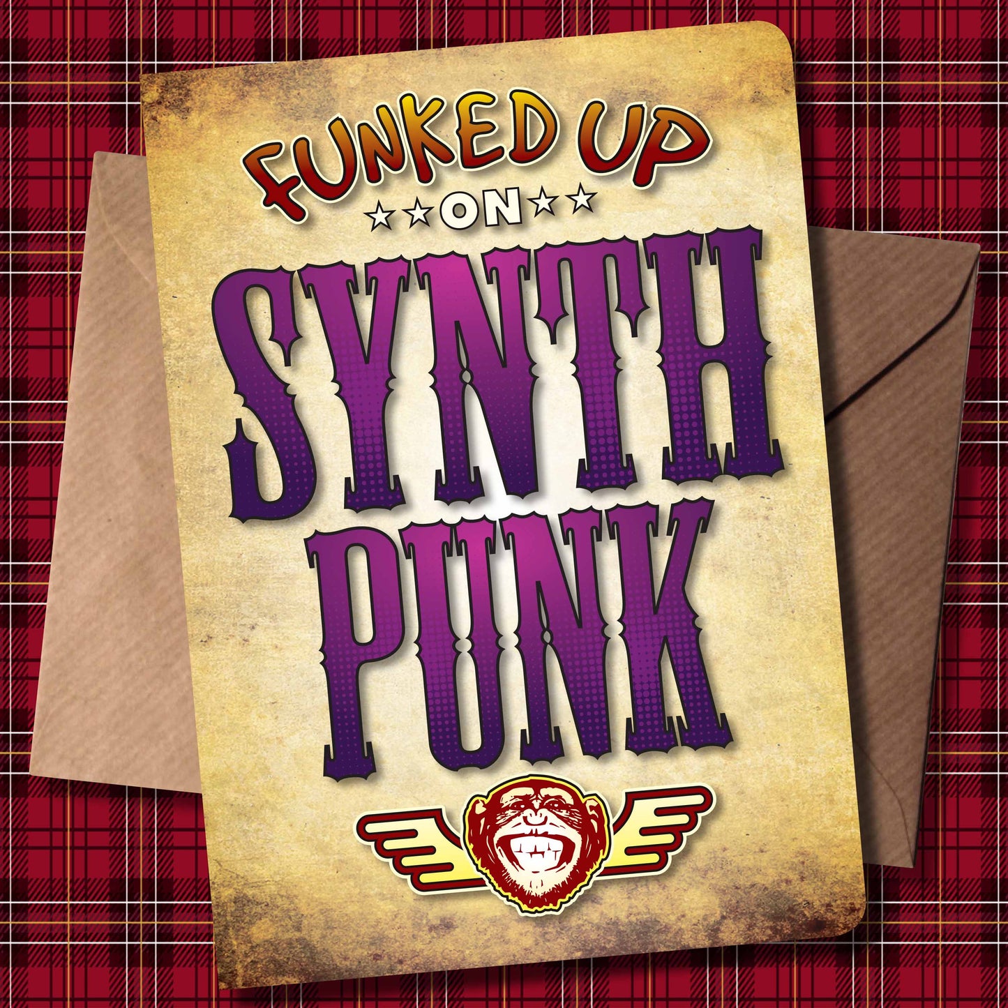 Synth Punk Art Print / Poster / Birthday Card / Greetings Card