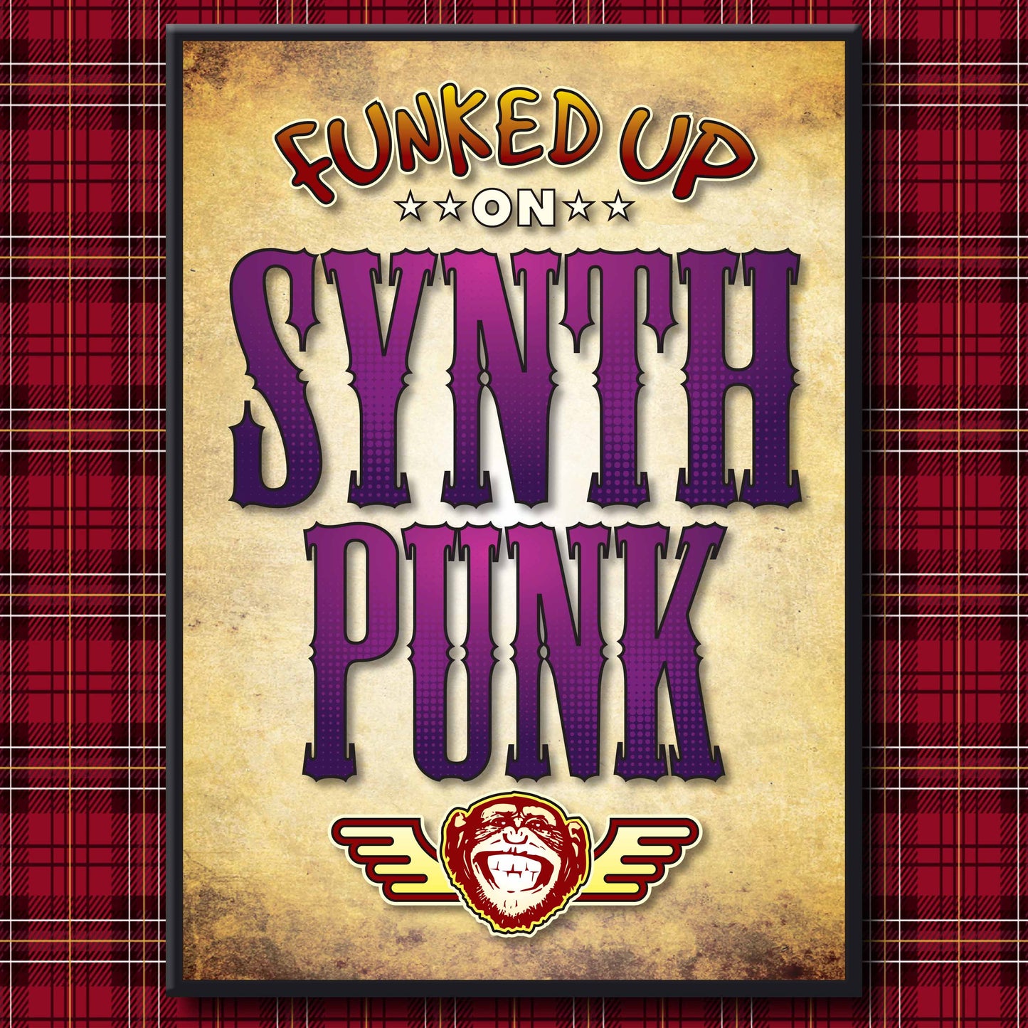Synth Punk Art Print / Poster / Birthday Card / Greetings Card